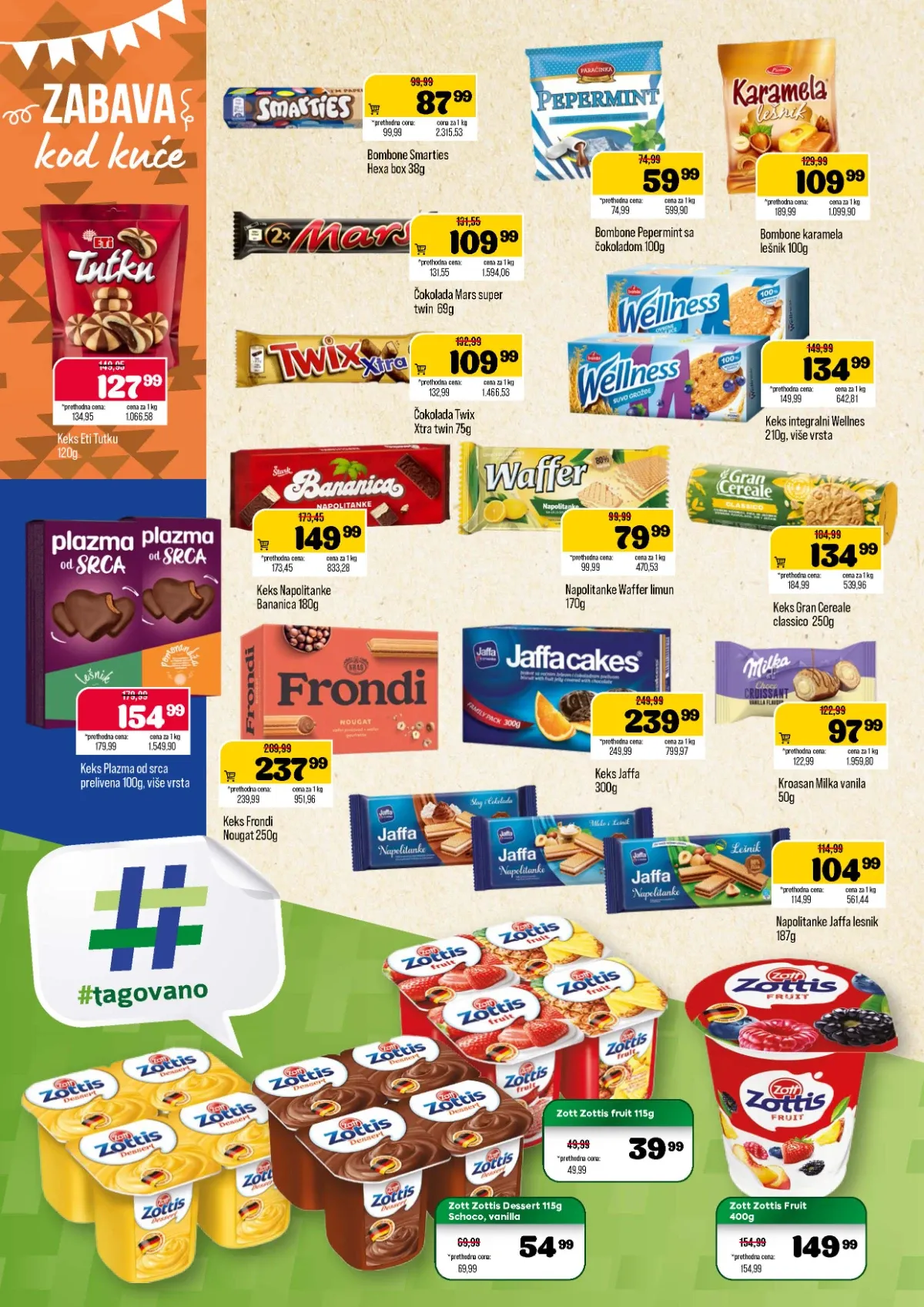 DTL Podunavlje katalog – čokolade, keks, napolitanke i deserti na akciji