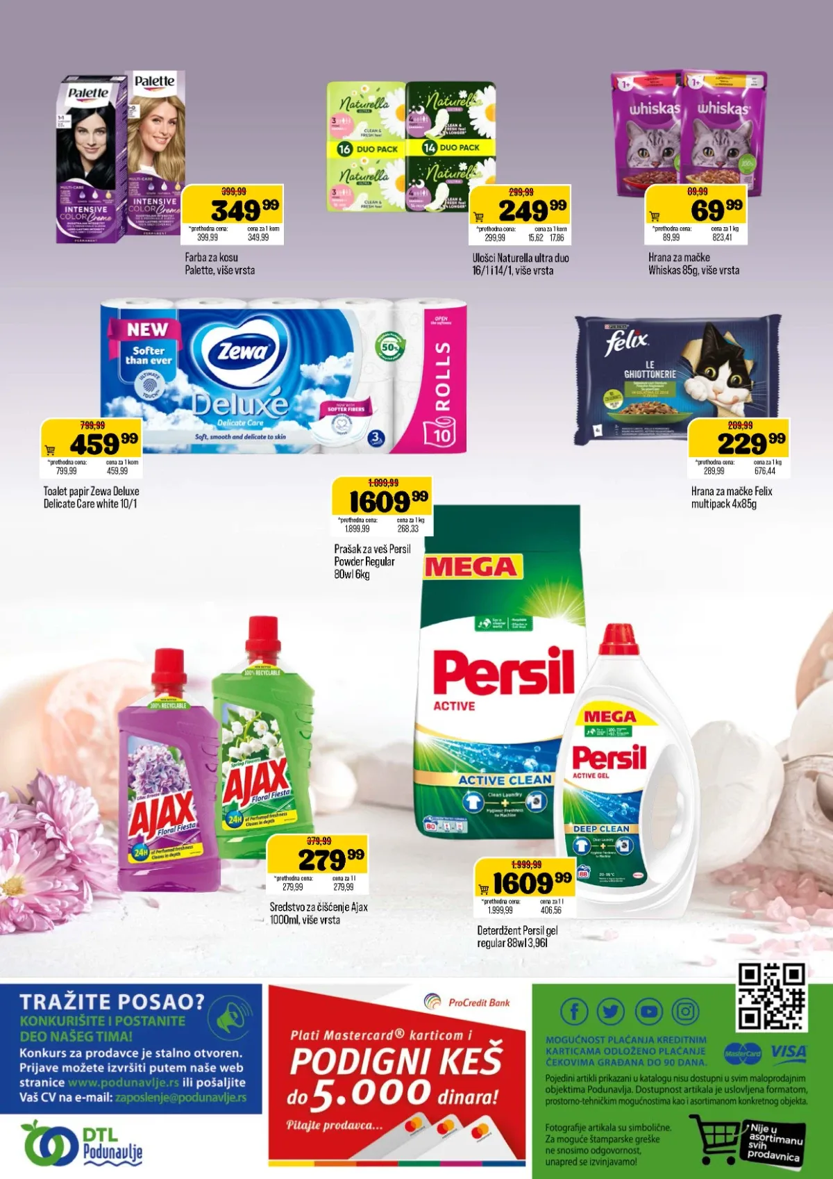 DTL Podunavlje katalog – Persil, Ajax, Zewa i proizvodi za ličnu higijenu na akciji