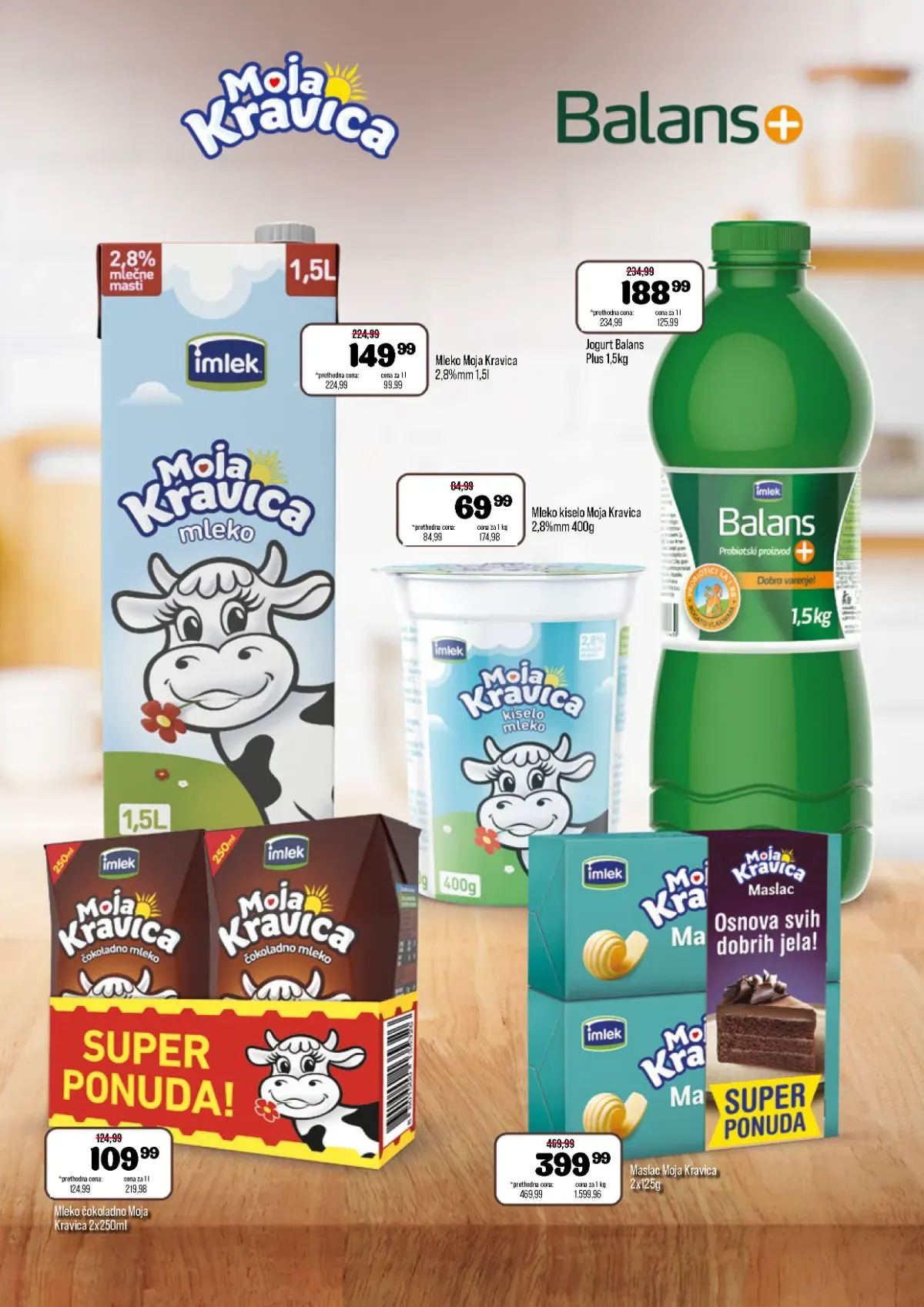 DTL Podunavlje katalog – Moja Kravica i Balans mlečni proizvodi na akciji