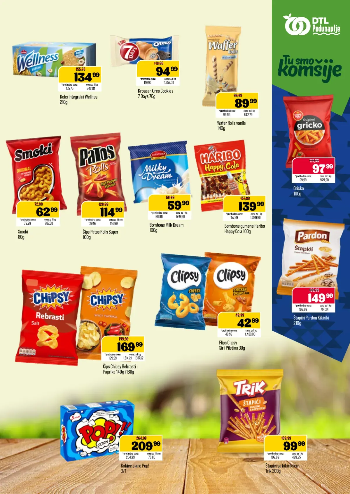 DTL Podunavlje katalog – Chipsy, Smoki, Pardon, Haribo i grickalice