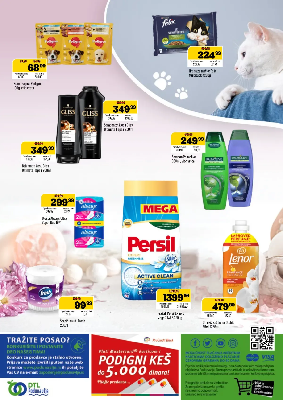 DTL Podunavlje katalog – Persil, Lenor, Gliss, Palmolive i hrana za kućne ljubimce