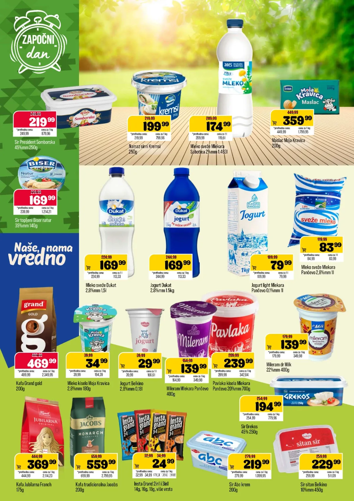 DTL Podunavlje katalog do 07.09.2026. – Grand Gold kafa i maslac Moja Kravica po akcijskim cenama