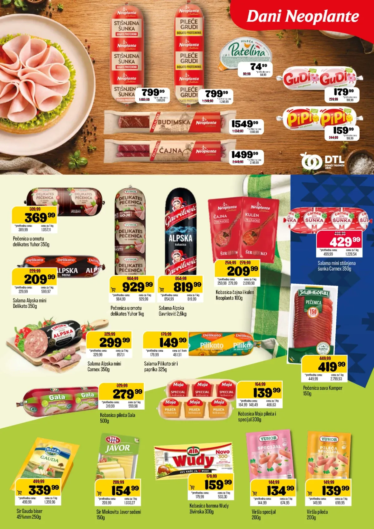 DTL Podunavlje katalog do 07.09.2026. – Neoplanta stišnjena šunka i pileće grudi na akciji