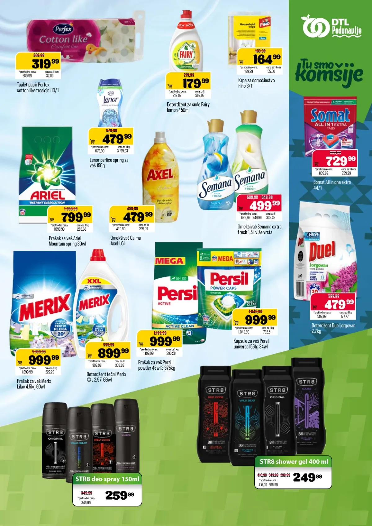 DTL Podunavlje katalog do 07.09.2026. – Ariel prašak za veš i Persil kapsule na akciji