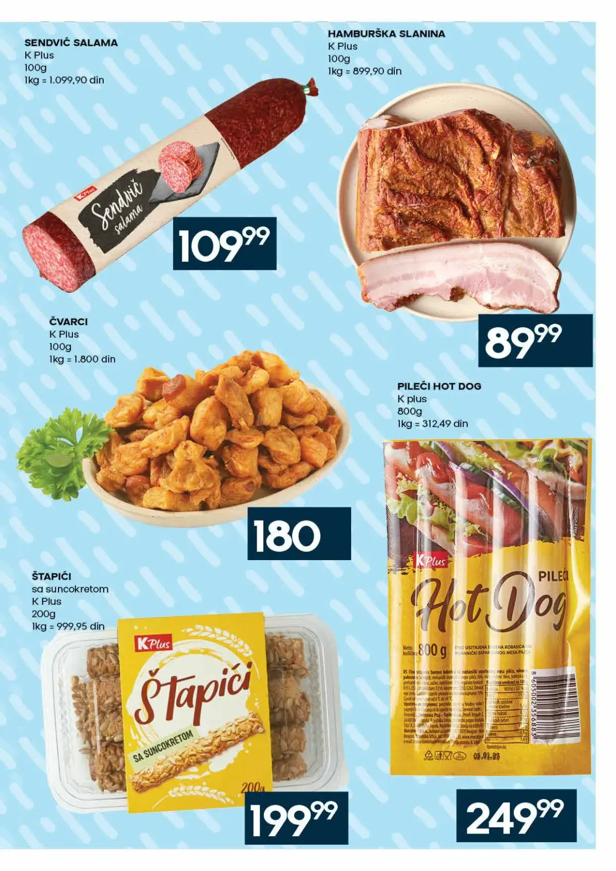 RODA katalog – salame, slanina i hot dog