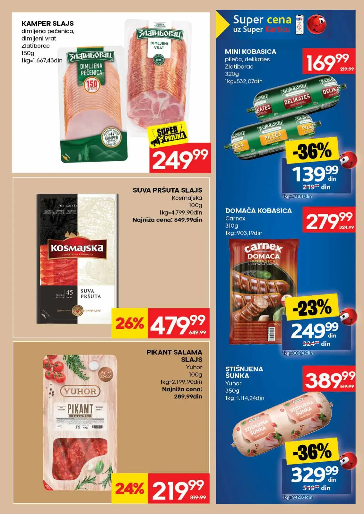 RODA katalog – suva pršuta, kobasice i šunka