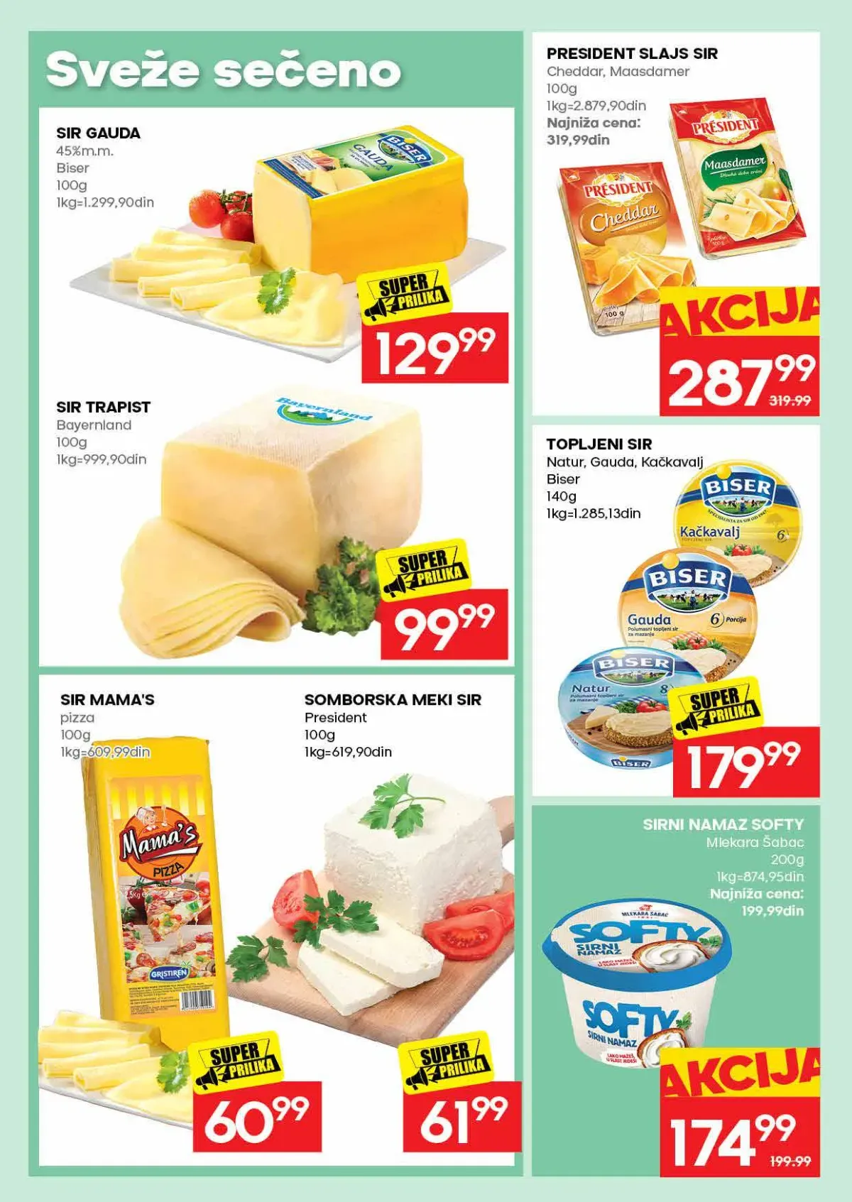 RODA katalog – sirevi na akciji