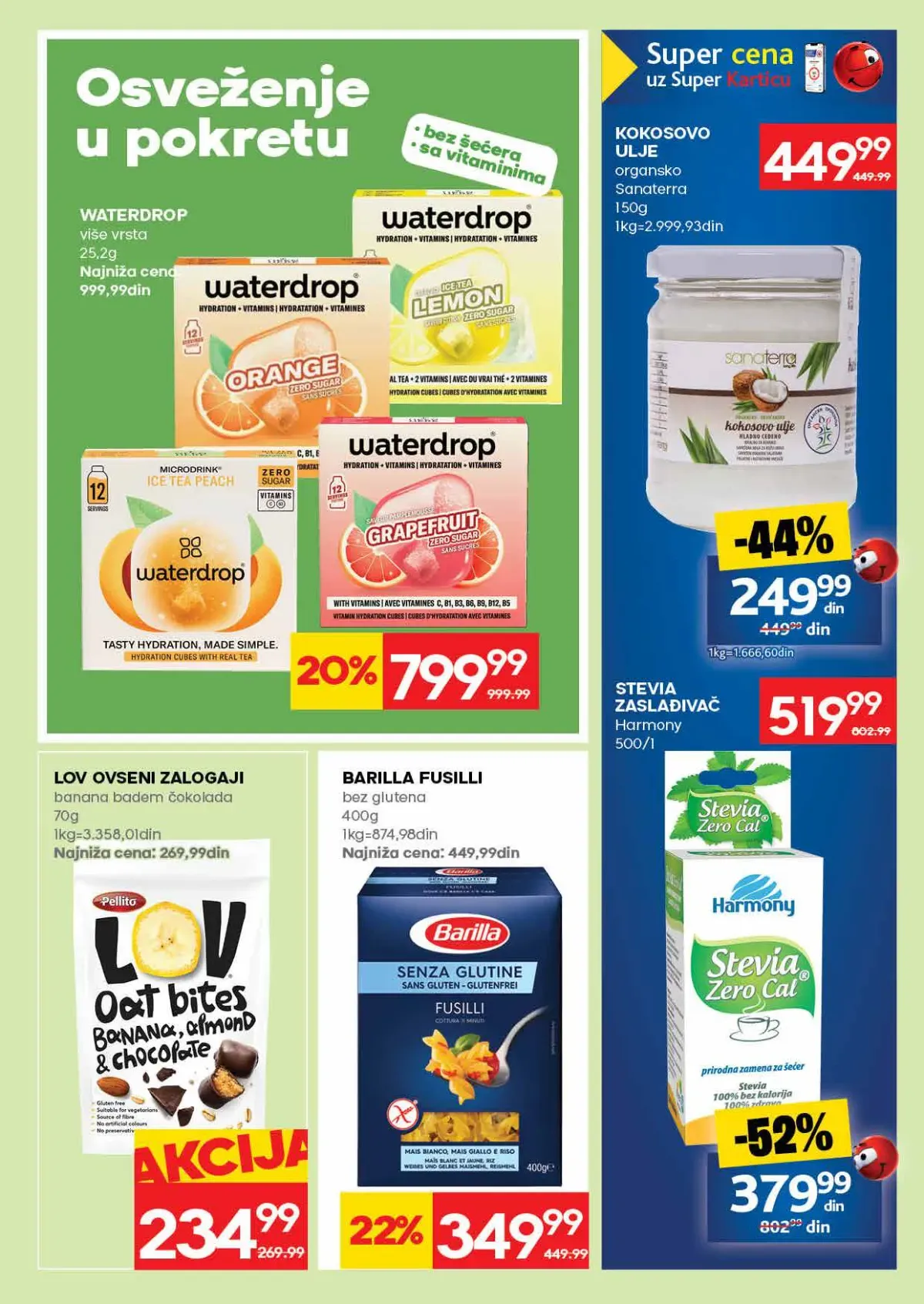 RODA katalog – Waterdrop, testenina i zaslađivači