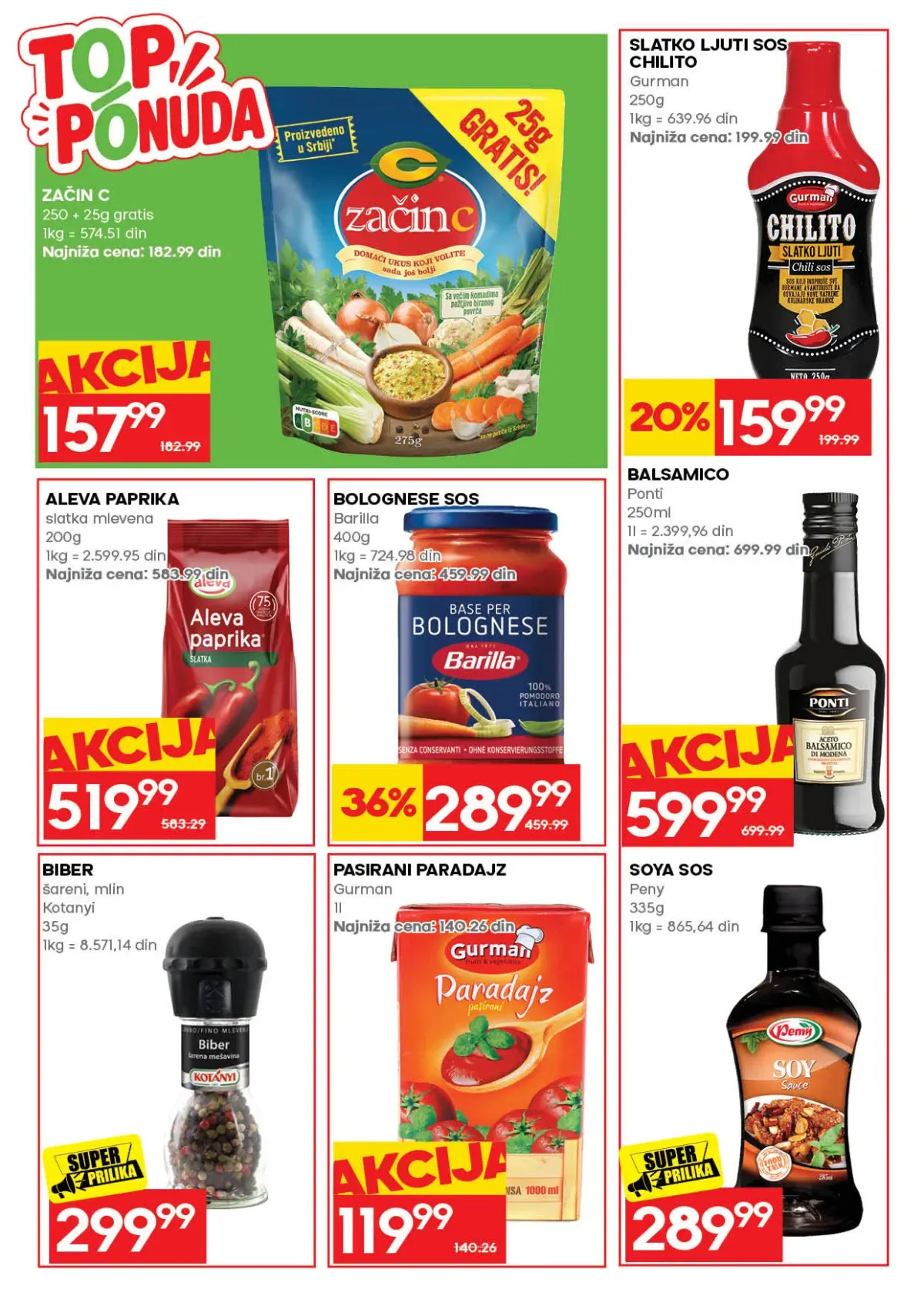 RODA katalog – začini, sosovi i paradajz