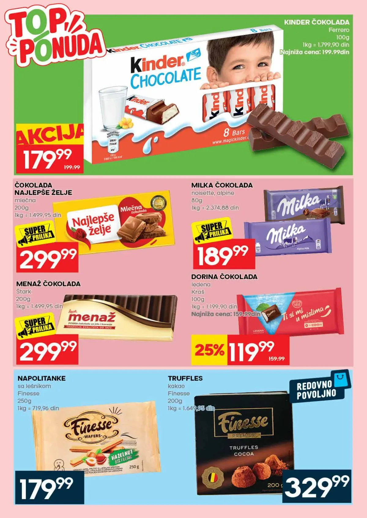 RODA katalog – čokolade i slatkiši