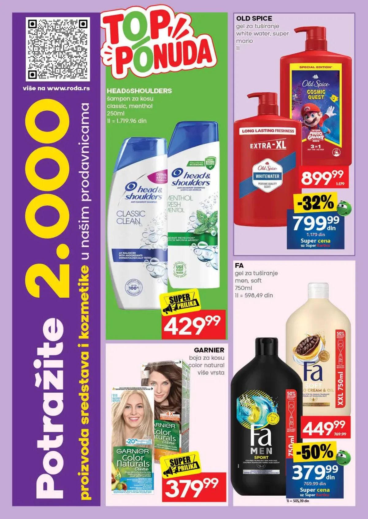 RODA katalog – šamponi, gelovi i farbe za kosu