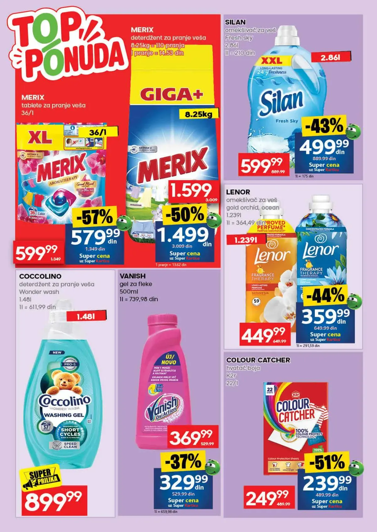 RODA katalog – Merix, Silan, Lenor i Coccolino