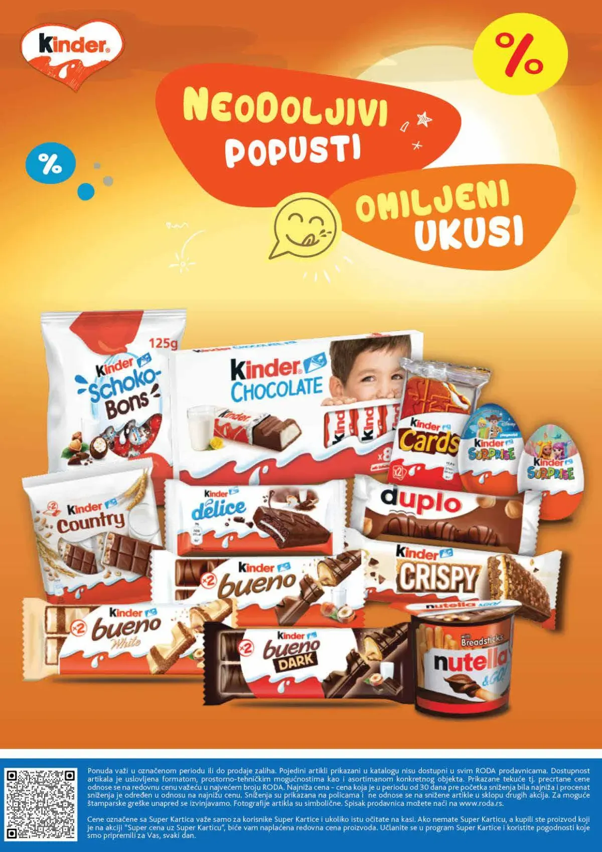 RODA katalog – Kinder neodoljivi popusti i omiljeni ukusi