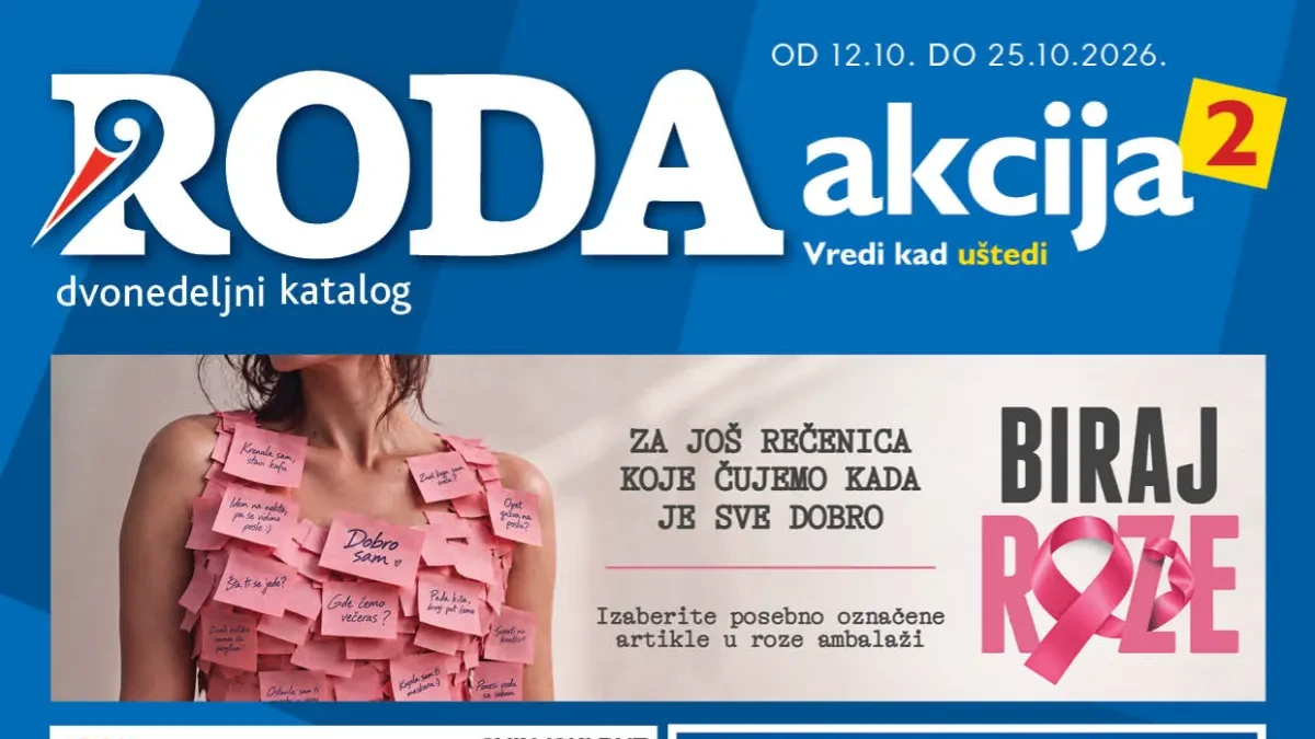 RODA katalog od 12. do 25.10.2026. – svinjski but, Zlatiborac šunka, Doncafé kafa, Felce Azzurra i Persil na akciji