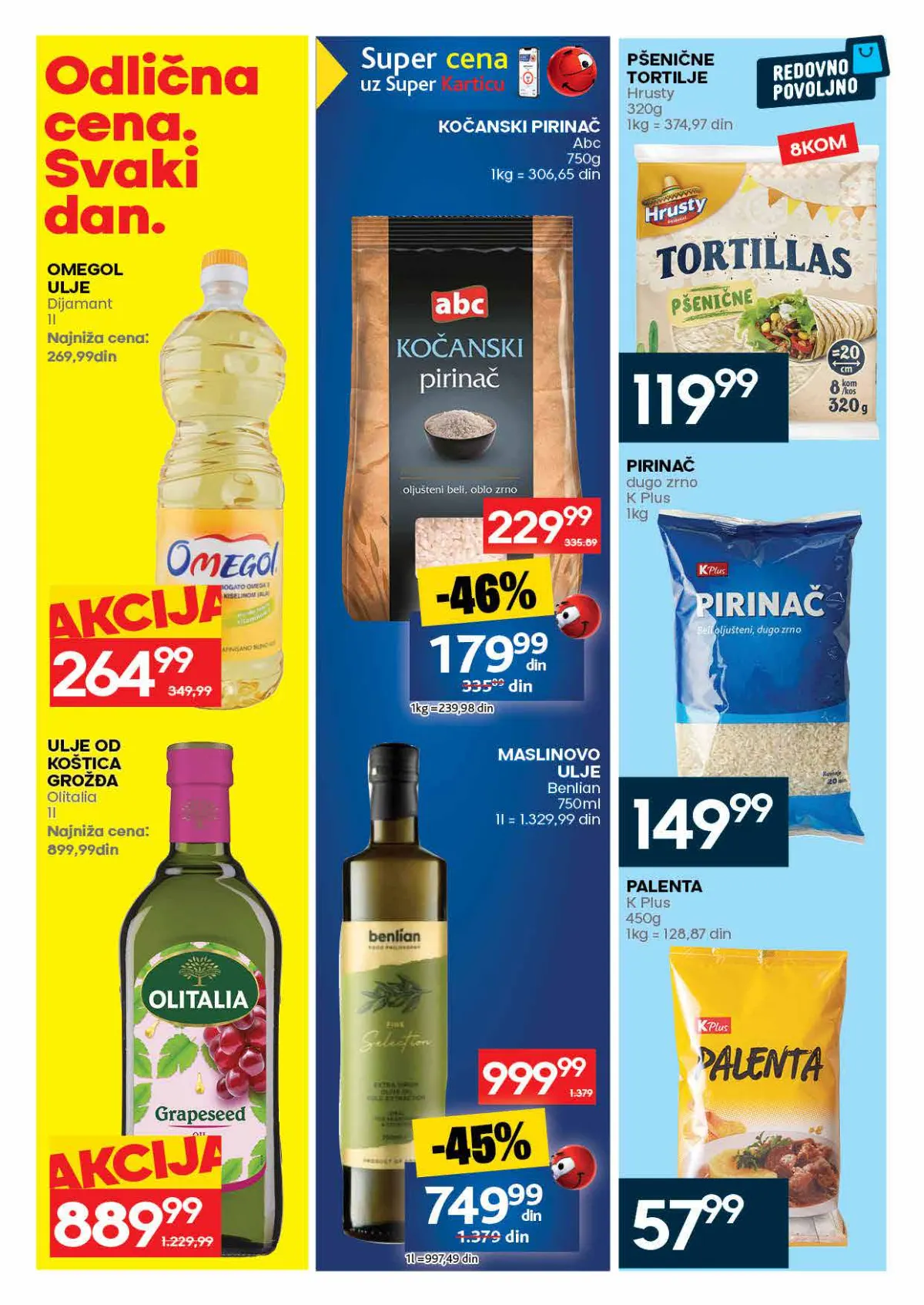 RODA katalog – strana 34: Dijamant Omegol ulje, 1 l; Olitalia ulje od koštica grožđa, 1 l