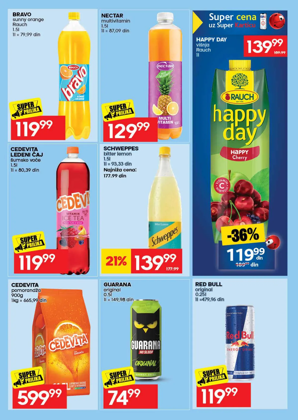 RODA katalog – strana 47: Nectar multivitamin, 1,5 l; Cedevita pomorandža, 900 g