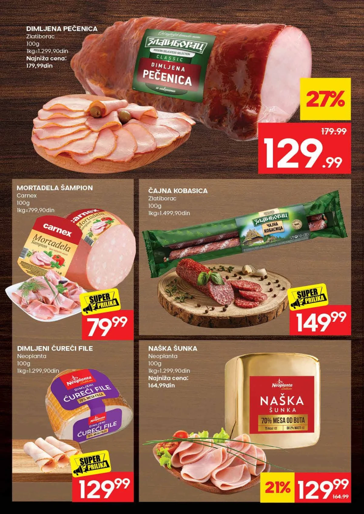 Roda katalog strana 6 – šunke, kobasice, mortadela i suhomesnati proizvodi na akciji