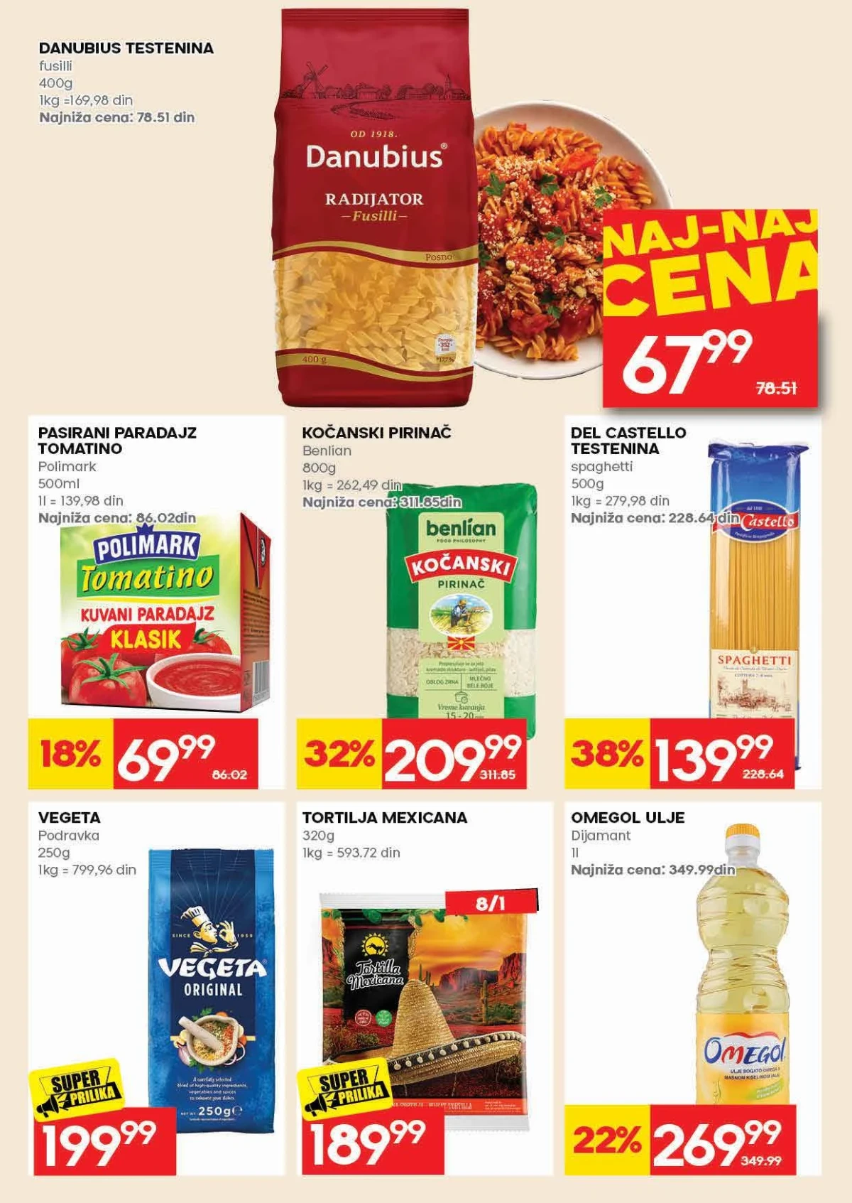 Roda katalog strana 18 – pirinač, ajvar, majonez, senf i drugi prehrambeni proizvodi na akciji