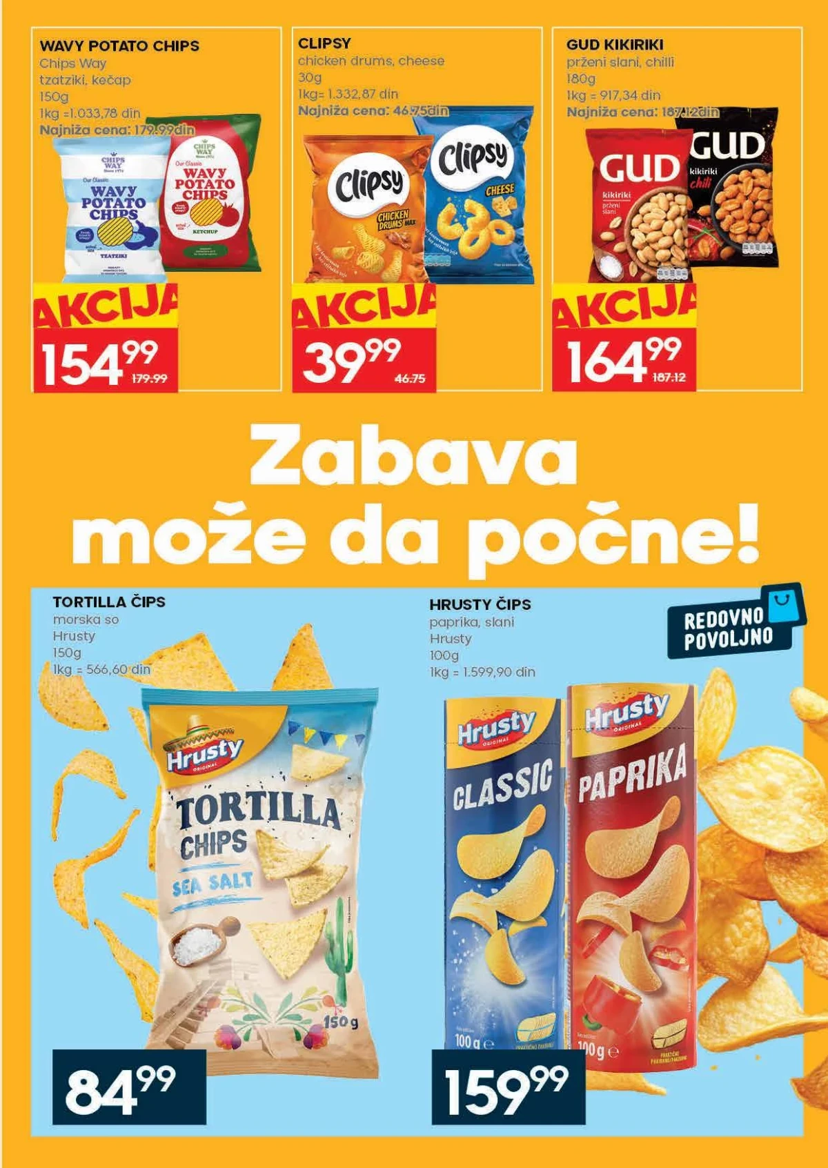 Roda katalog strana 21 – čips, grickalice i slatki proizvodi po akcijskim cenama