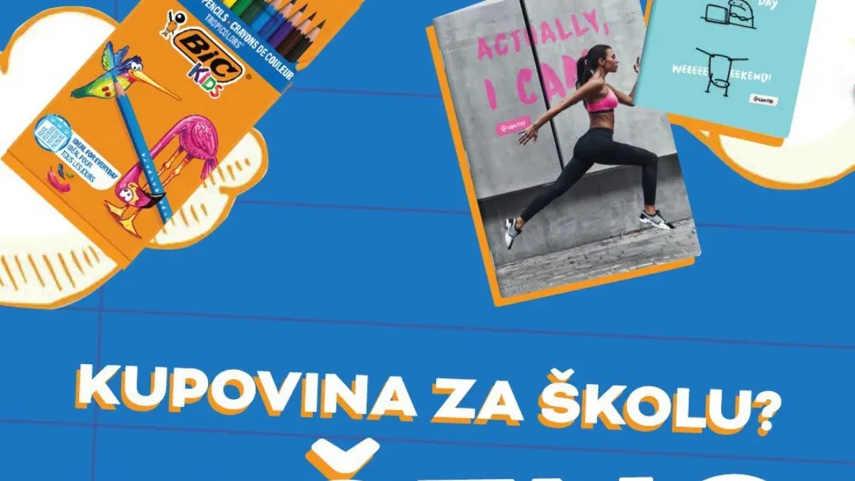 Roda školska akcija od 17.08. do 30.08.2026. – rančevi, pernice, sveske, bojice i školski pribor uz sniženja do 42%