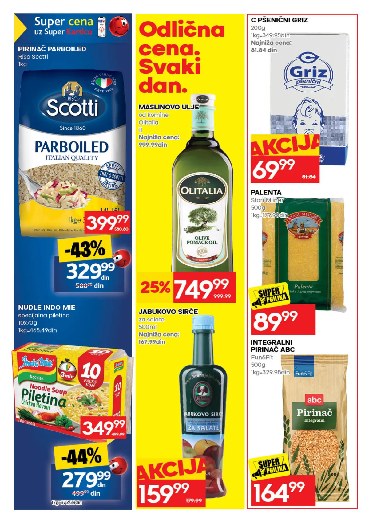 Roda katalog, strana 34 – Olitalia maslinovo ulje 1 l; Scotti Parboiled pirinač 1 kg