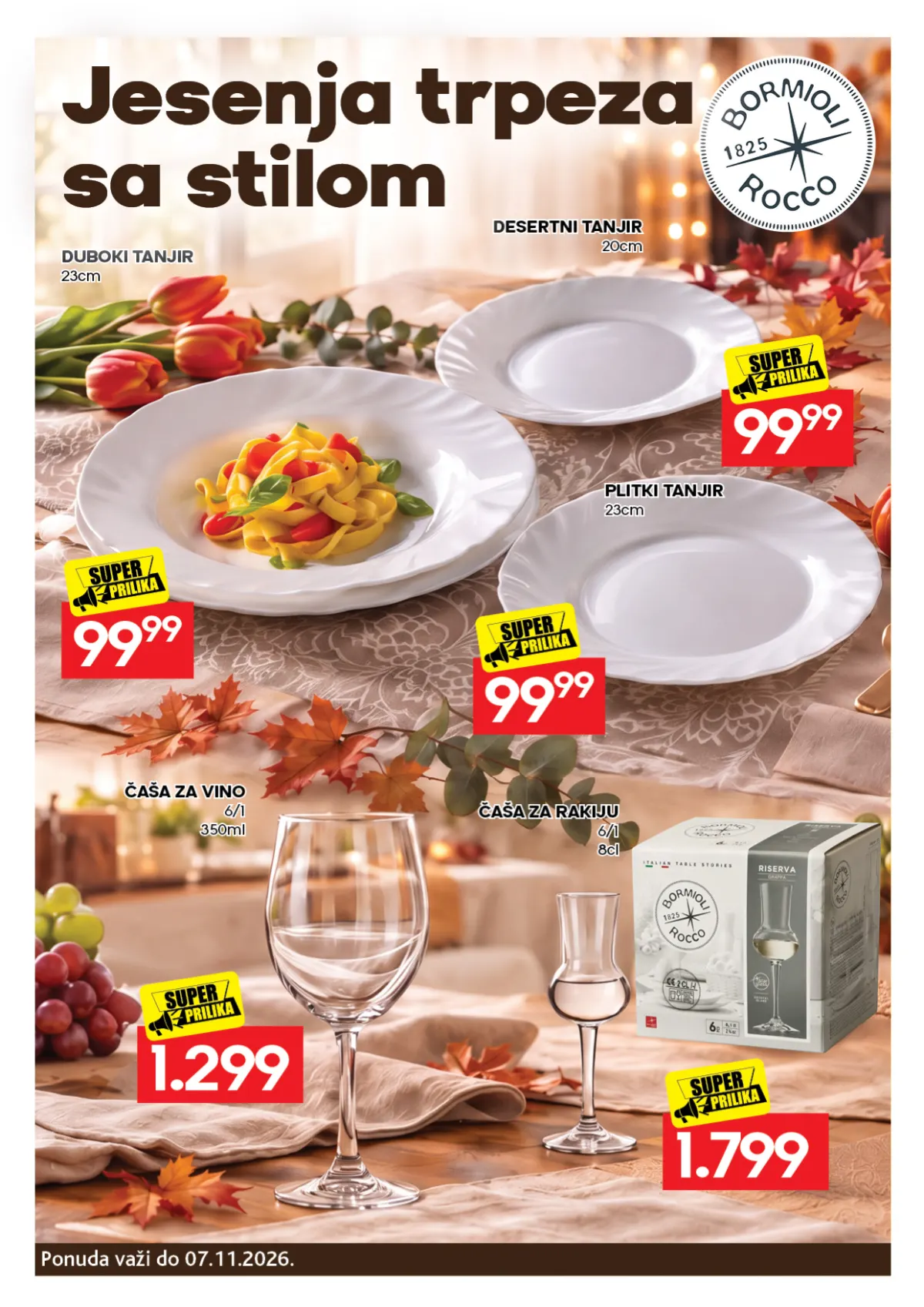 Roda katalog, strana 36 – Bormioli Rocco duboki tanjir 23 cm; Bormioli Rocco desertni tanjir 20 cm