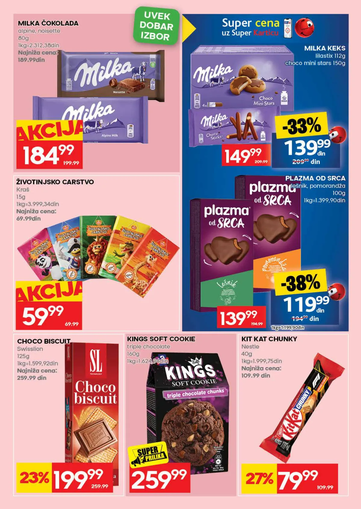 Roda katalog, strana 39 – Milka čokolada; Plazma od srca 100 g