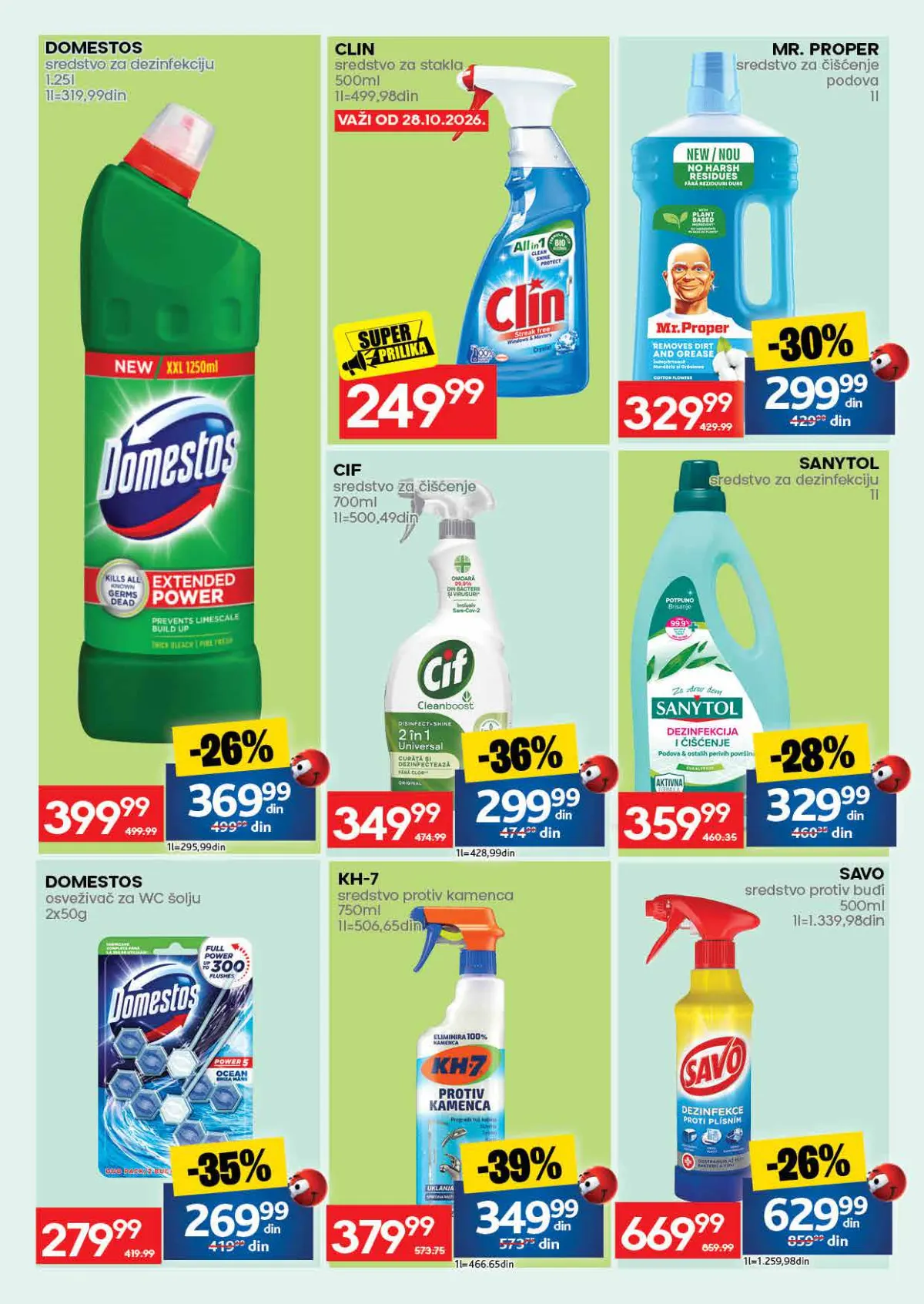 Roda katalog, strana 53 – Domestos sredstvo za čišćenje 1,25 l; Mr. Proper sredstvo za čišćenje 1 l