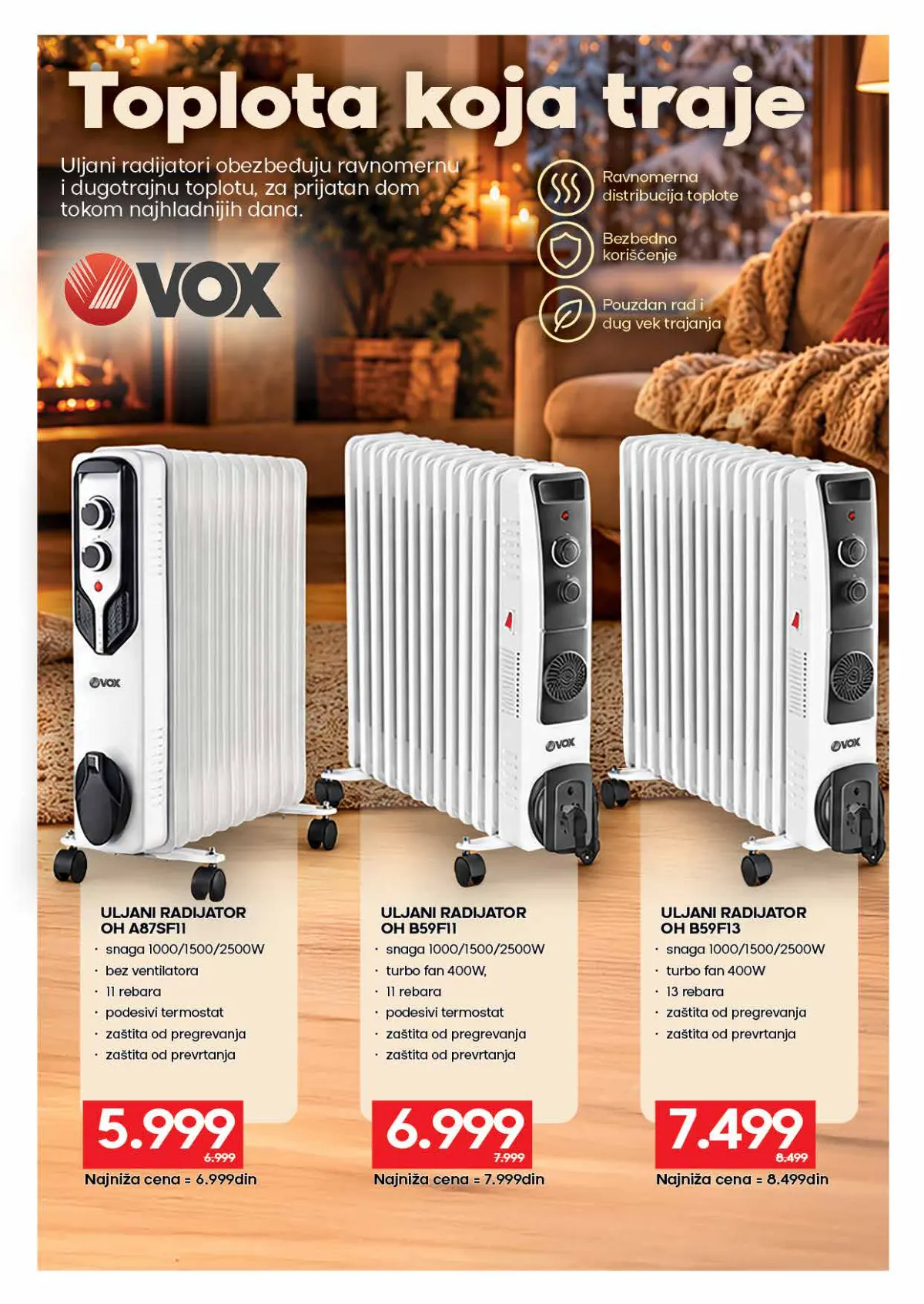 Roda katalog, strana 55 – VOX uljani radijator 9 rebara; VOX uljani radijator 11 rebara