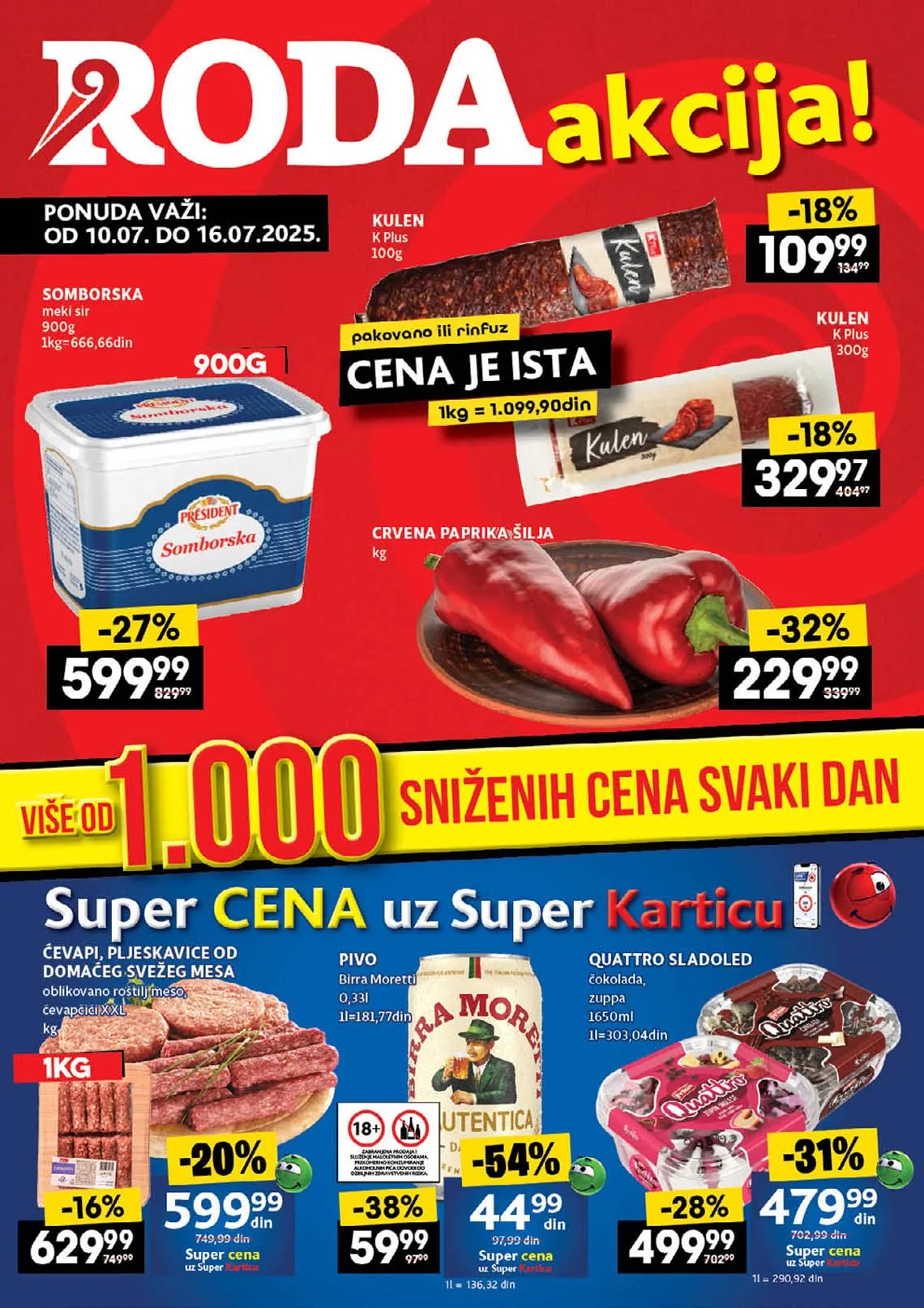 Roda – Nedeljni katalog sniženja do 16. jula 2025. | Veliki popusti i uštede