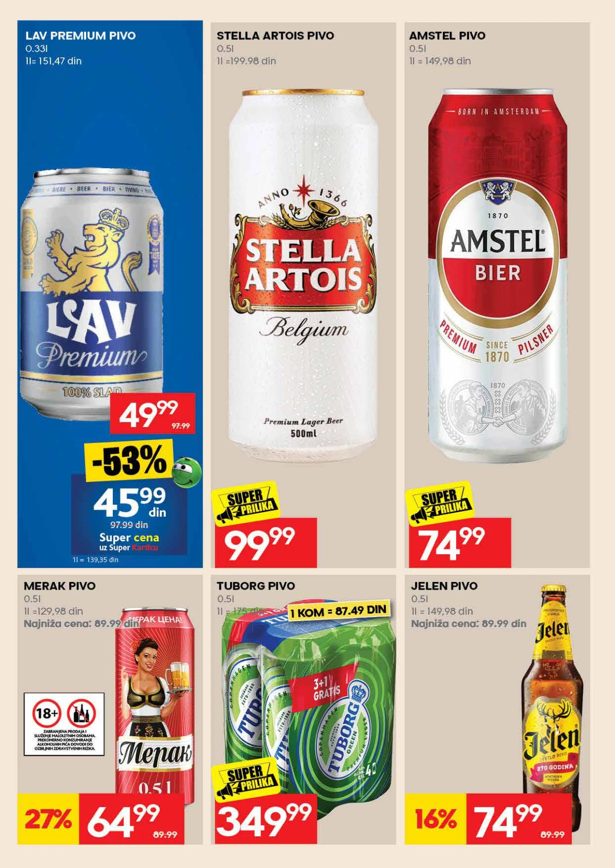 RODA katalog strana 26 – školski pribor, kućne potrepštine, posuđe i proizvodi za svakodnevnu upotrebu na akciji.