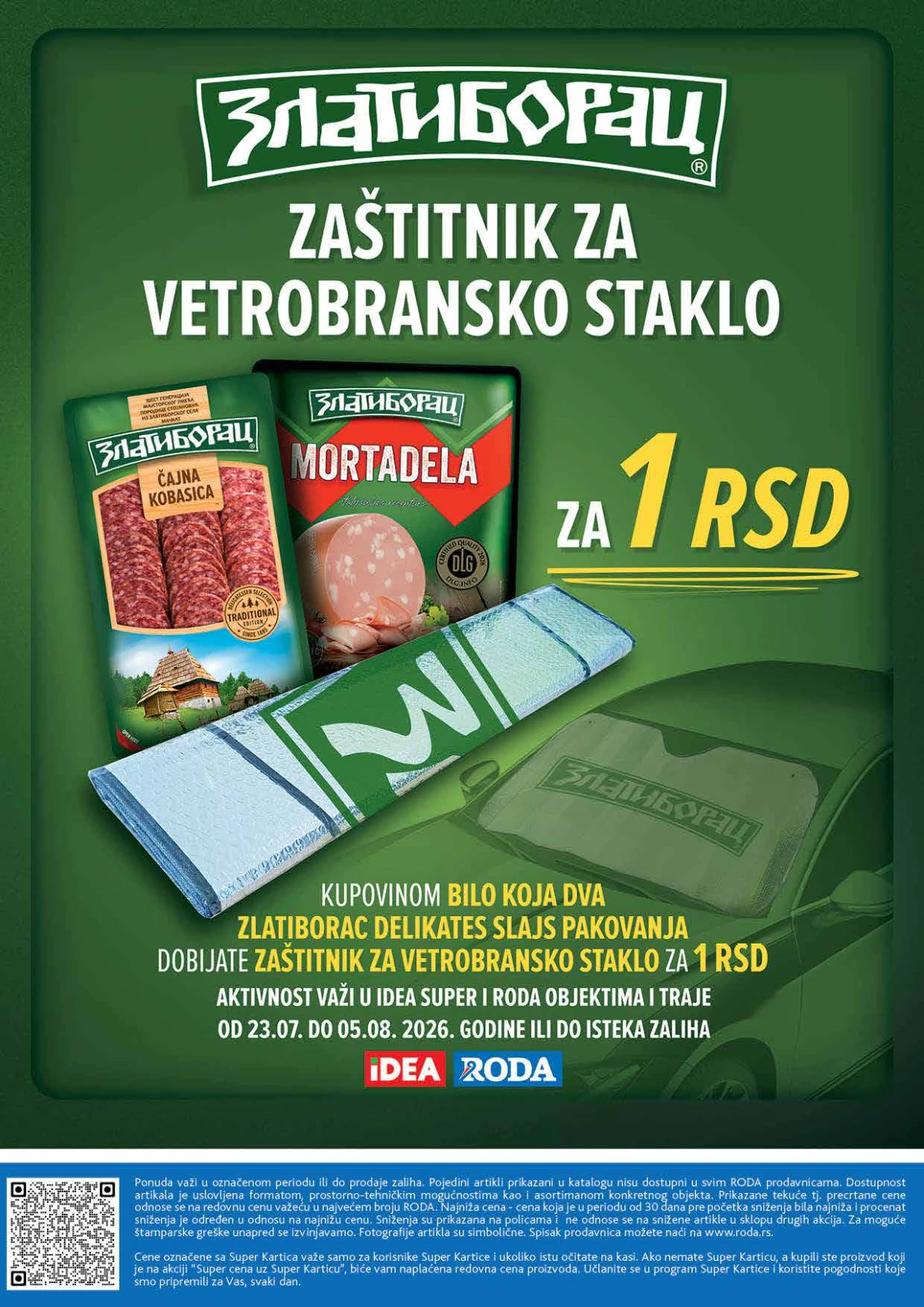 RODA katalog strana 32 – dodatne akcijske ponude, pogodnosti Super Kartice i informacije o kupovini.