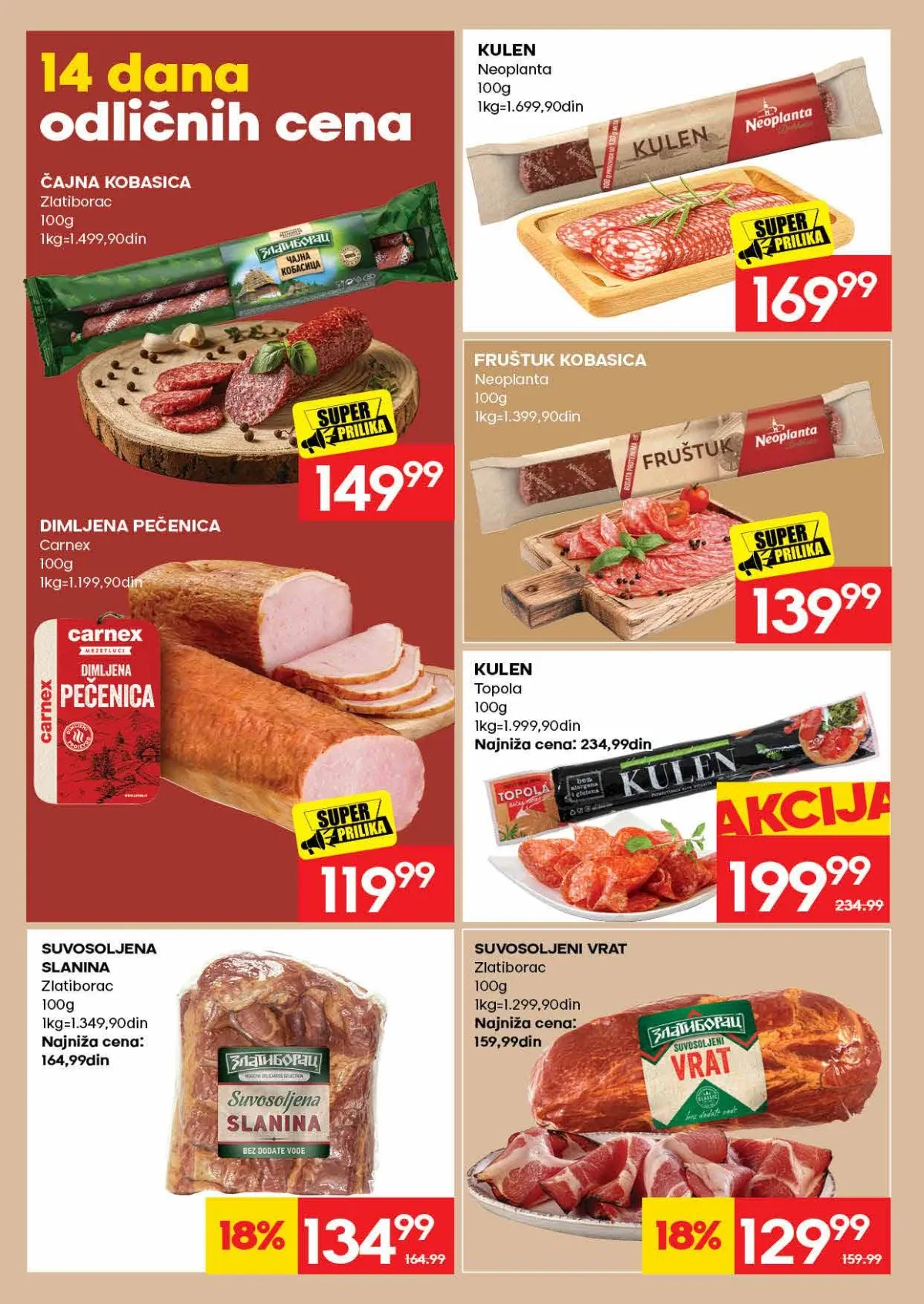 RODA katalog strana 10 – kulen i dimljena pečenica po akcijskim cenama