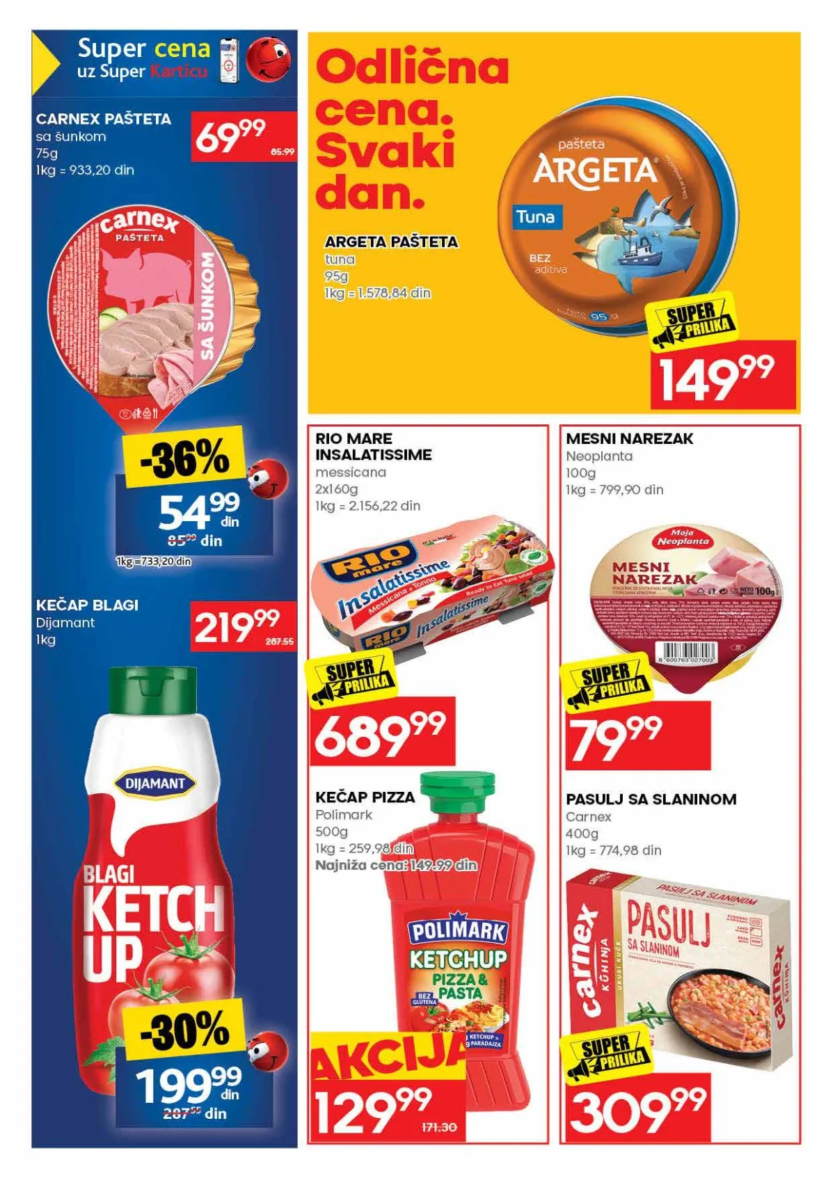 RODA katalog strana 30 – Argeta i Carnex pašteta po sniženim cenama