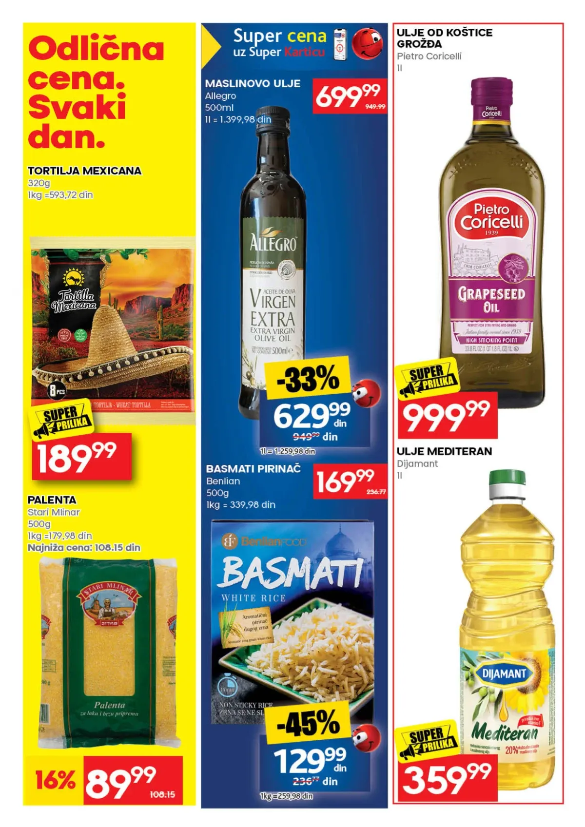 RODA katalog strana 34 – maslinovo ulje i basmati pirinač po sniženim cenama