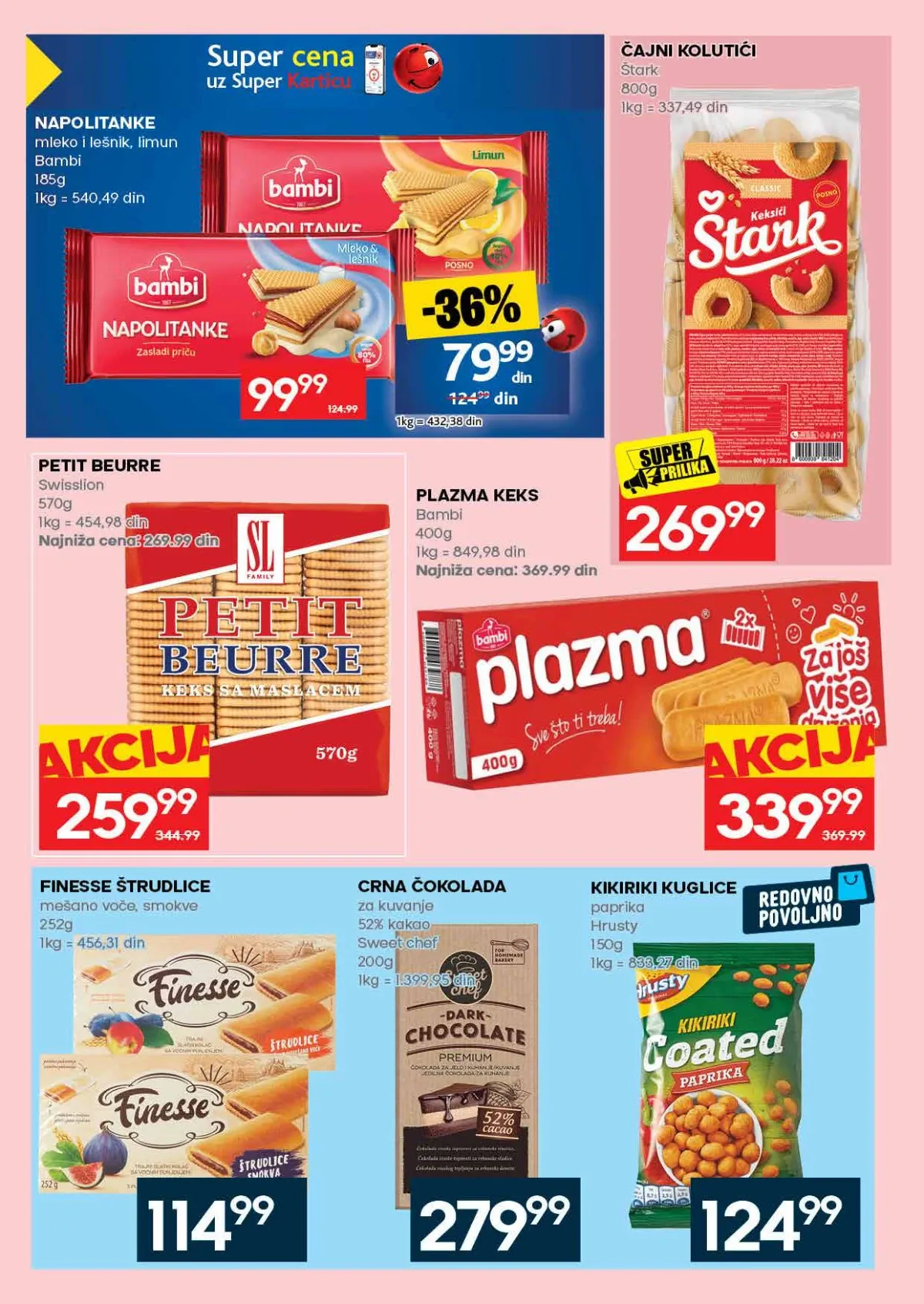 RODA katalog strana 39 – Bambi napolitanke i Plazma keks na akciji