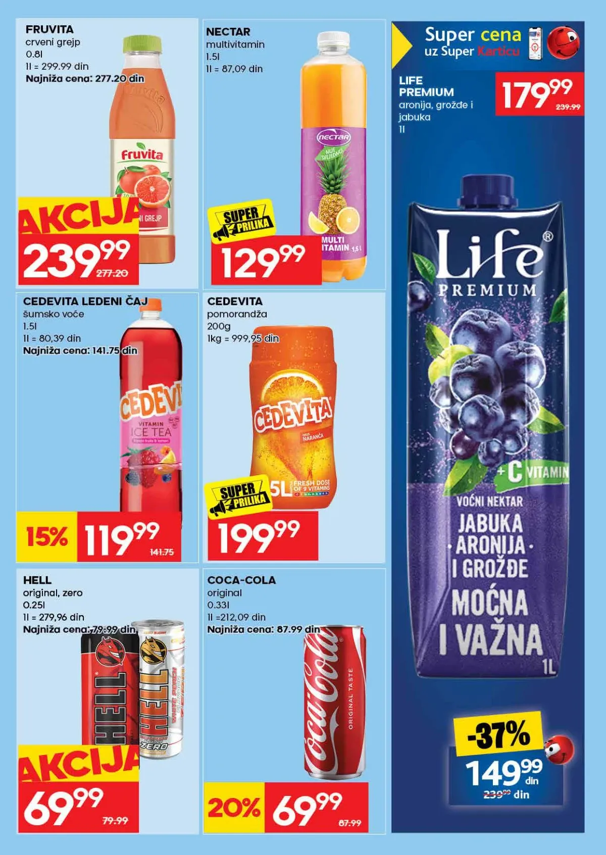 RODA katalog strana 43 – Nectar sok i Cedevita napitak po akcijskim cenama