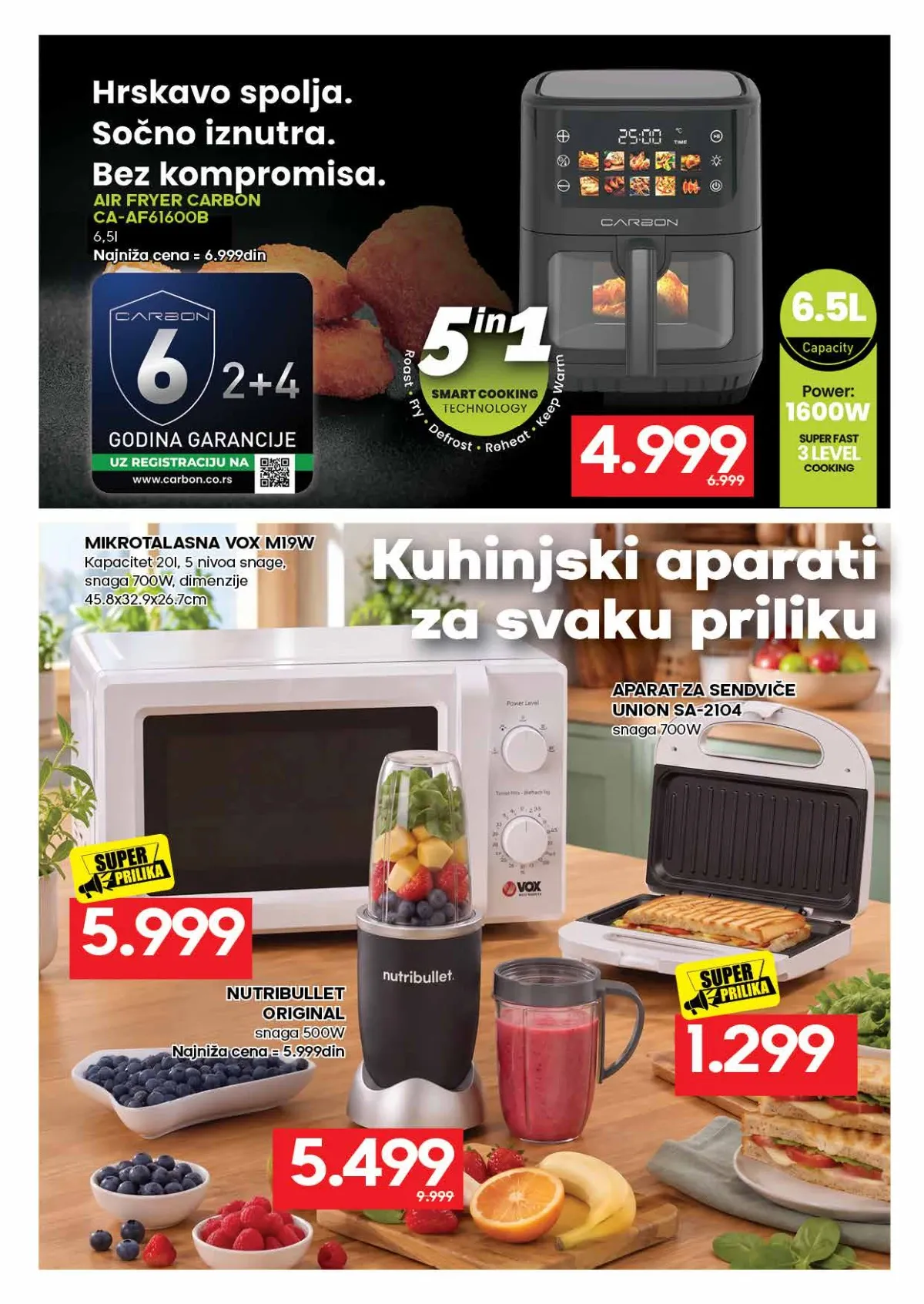 RODA katalog strana 53 – air fryer i Nutribullet blender po sniženim cenama