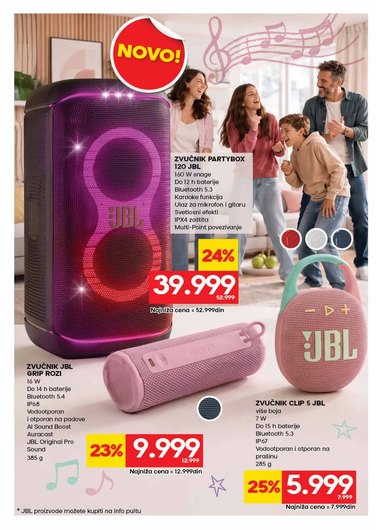RODA katalog strana 54 – JBL PartyBox i prenosni JBL zvučnici na akciji
