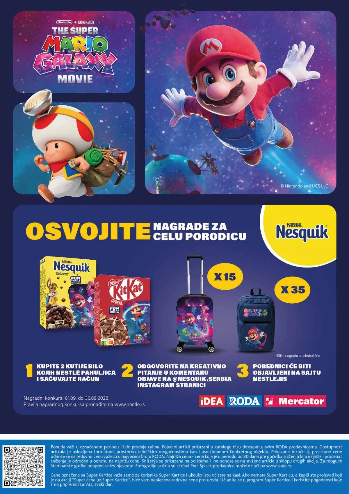 RODA katalog strana 56 – nagradni konkurs uz Nesquik i KitKat proizvode