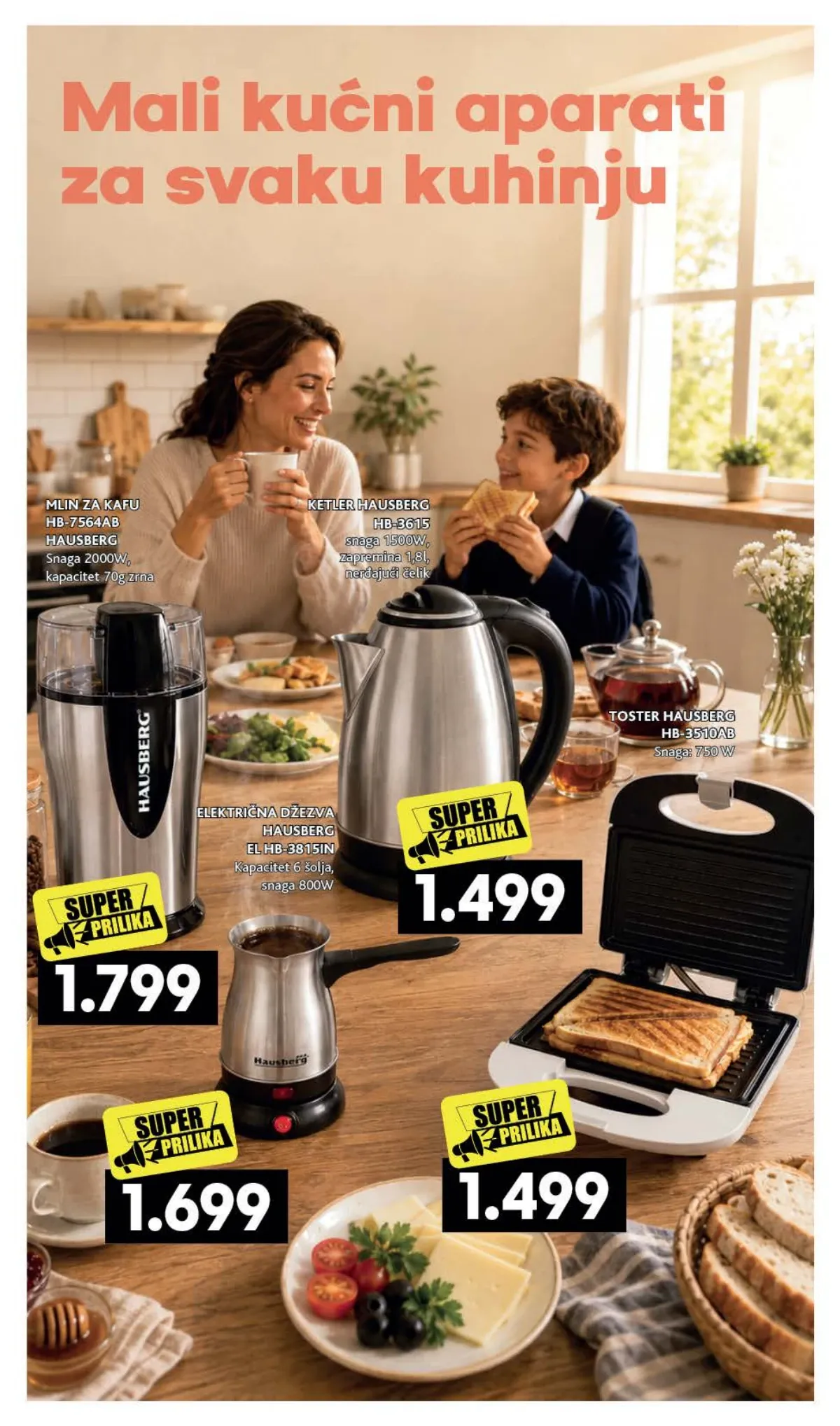 RODA katalog – Hausberg ketler, toster, mlin za kafu i električna džezva
