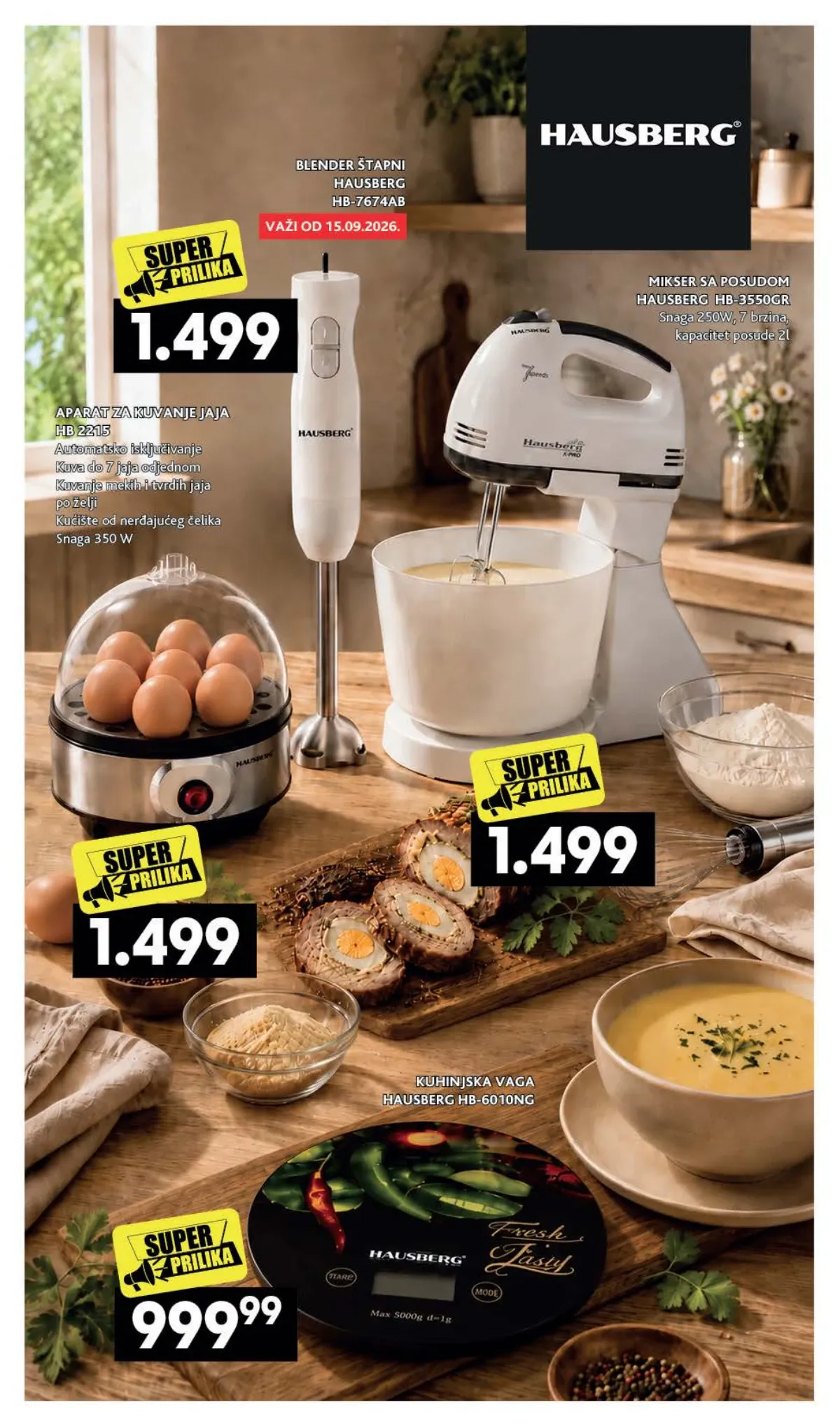 RODA katalog – Hausberg blender, mikser, kuvalo za jaja i kuhinjska vaga