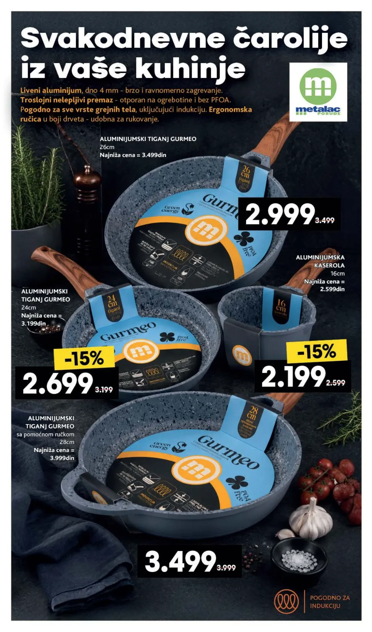RODA katalog – Metalac Gurmeo tiganji i aluminijumska kaserola na sniženju