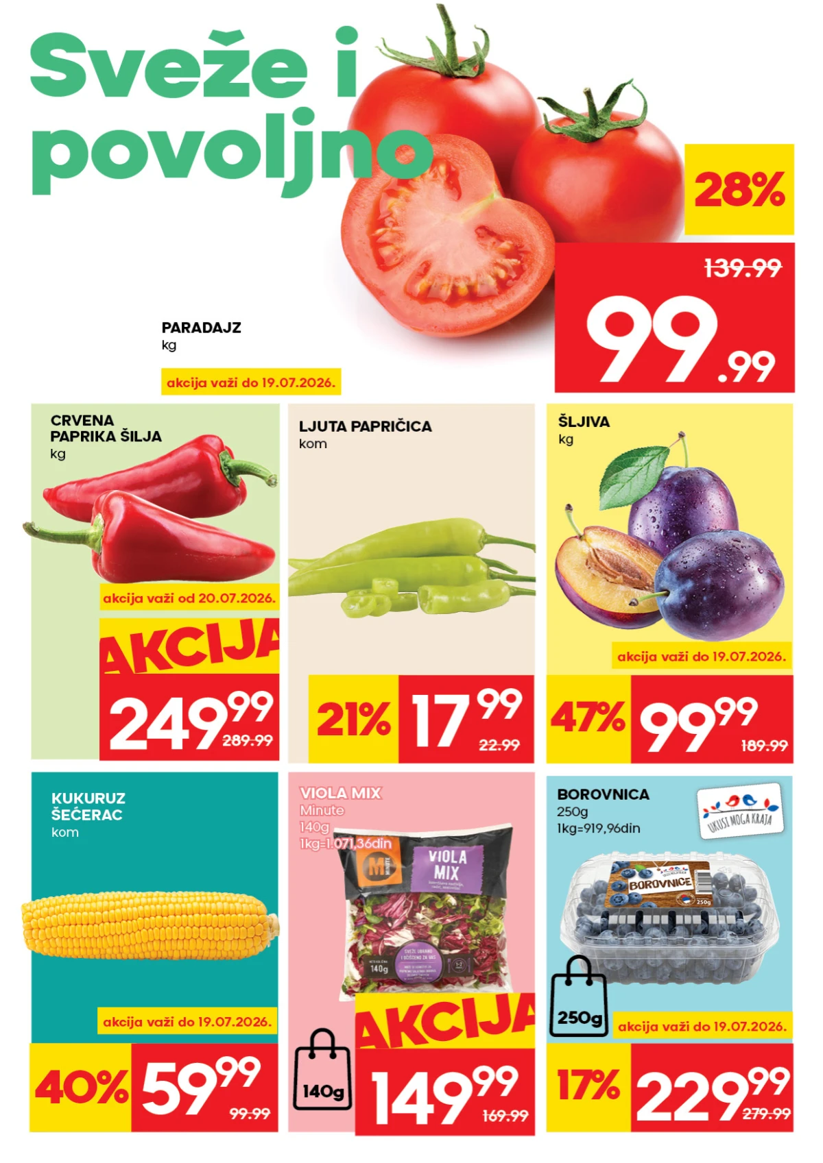 RODA katalog 16.07. do 22.07.2026. strana 2 – dimljena panceta, krastavac, sladoled i Nivea proizvodi