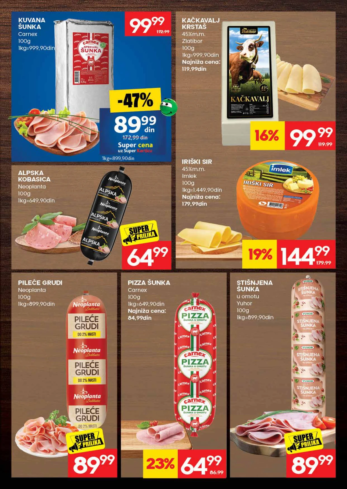 RODA katalog strana 7 – svinjsko i pileće meso po akcijskim cenama