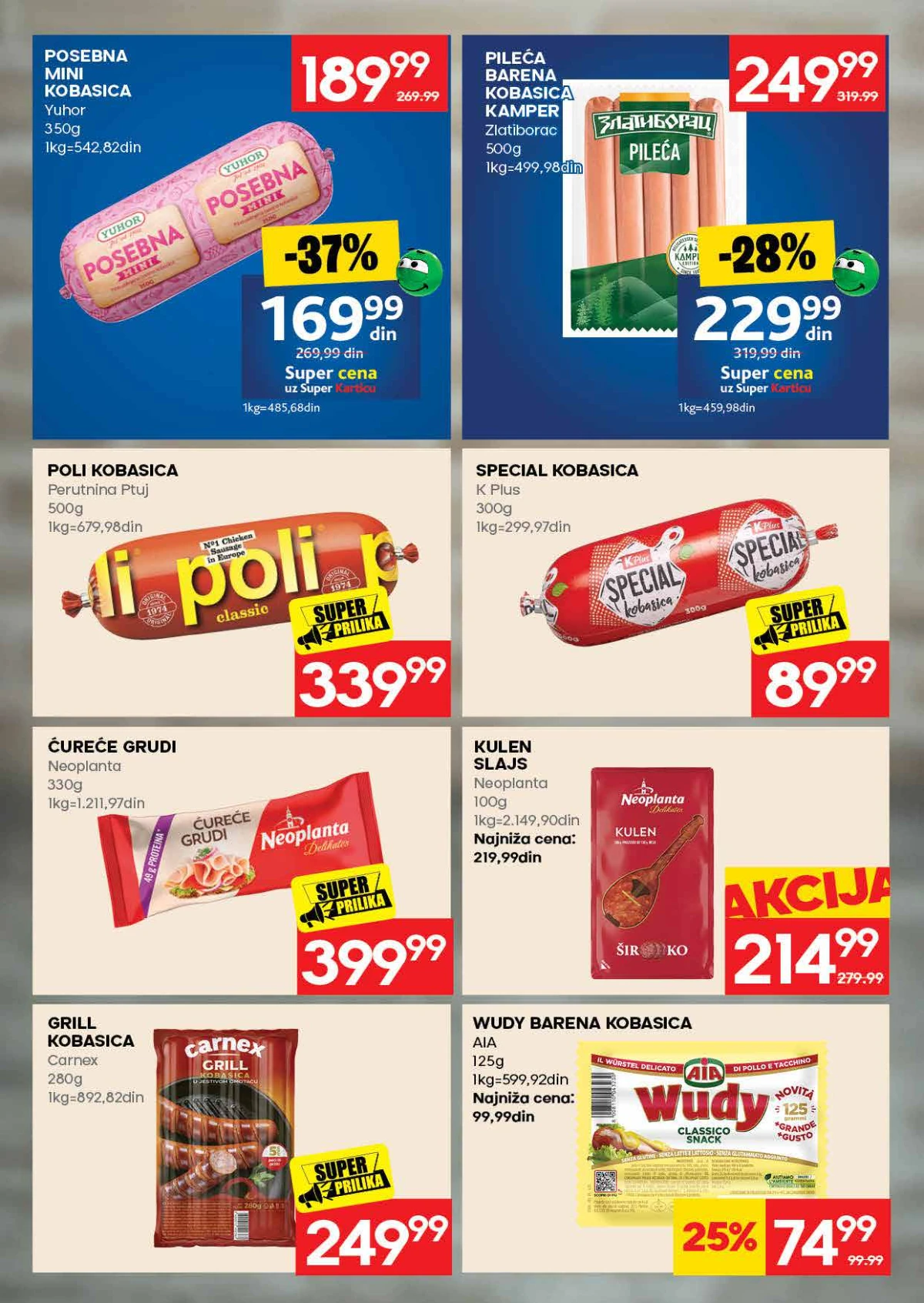 RODA katalog strana 8 – junetina, mleveno meso i specijaliteti na akciji