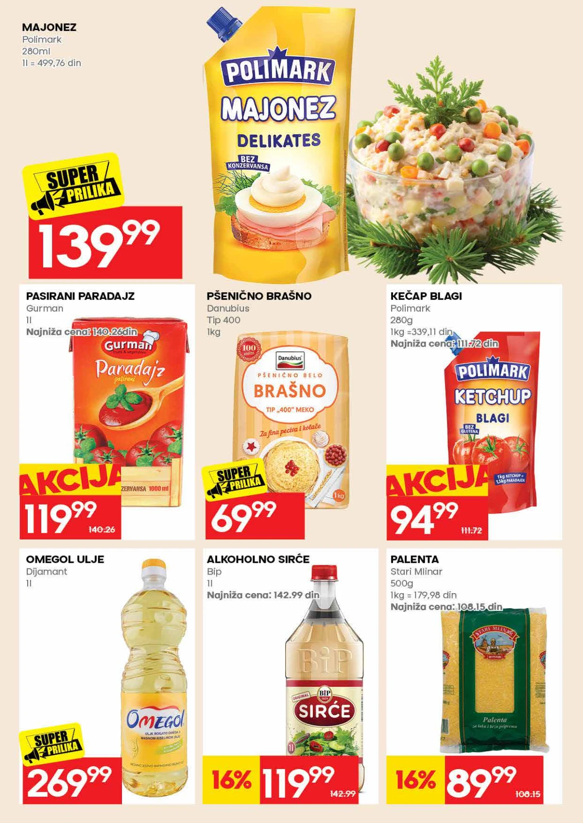 RODA katalog strana 18 – majonez, brašno, kečap, ulje i osnovne namirnice