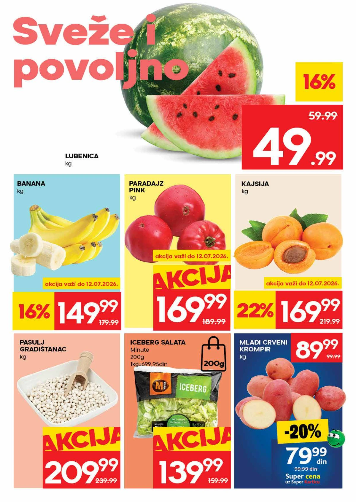 Roda katalog strana 2 – akcijske cene svežeg voća, povrća i sezonskih proizvoda