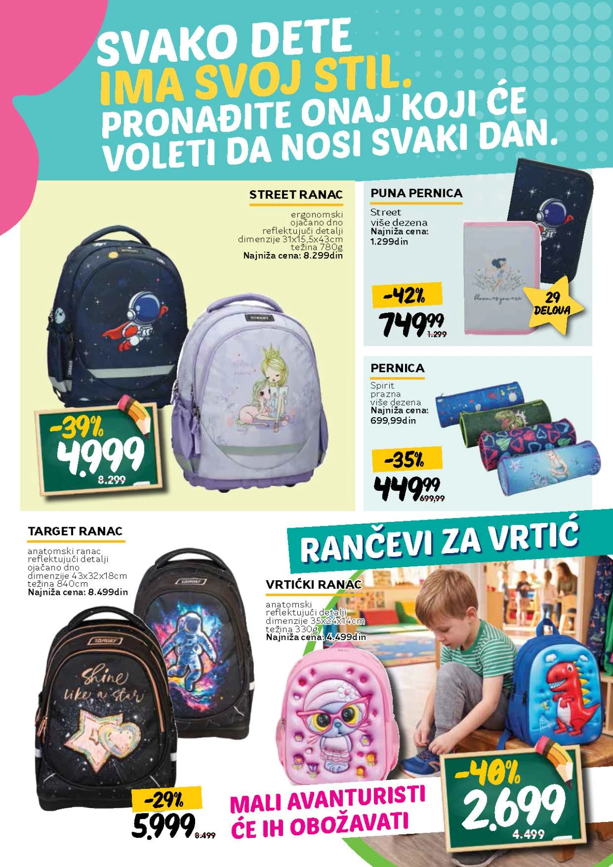 Roda školska akcija – rančevi za školu i vrtić