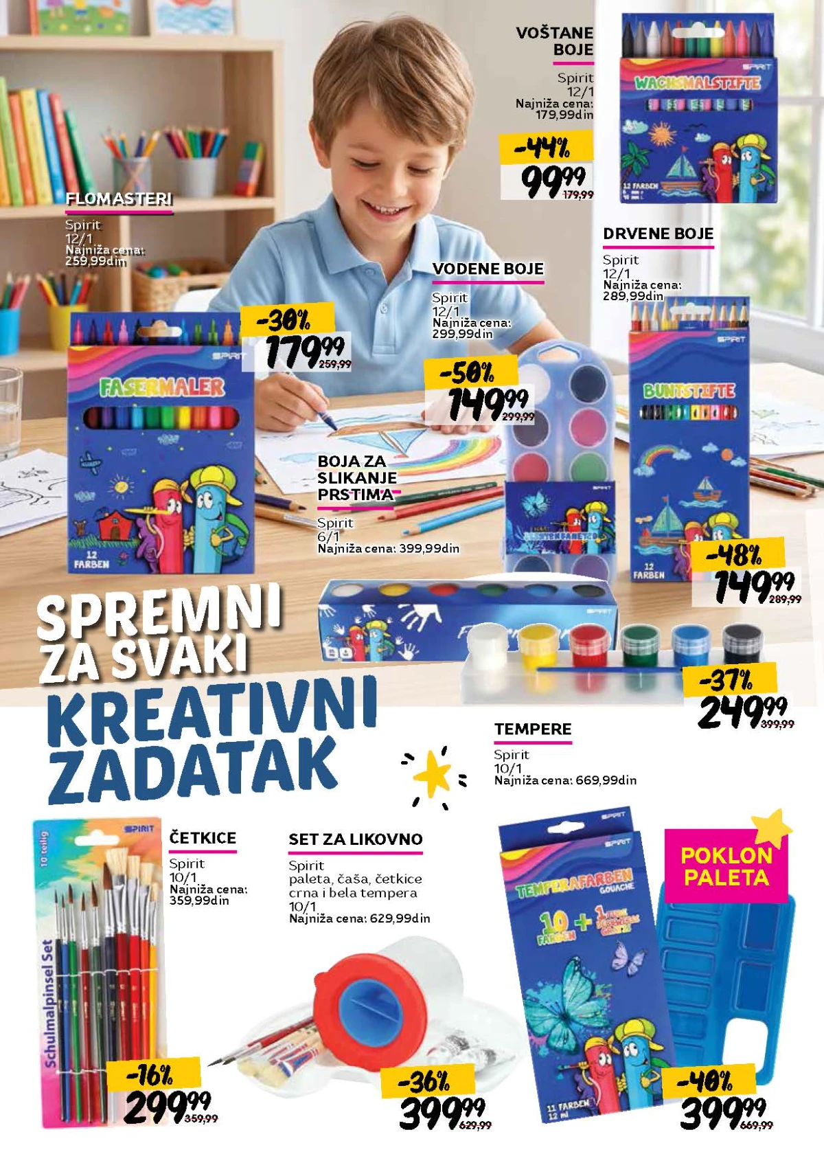 Roda školska akcija – pribor za crtanje i slikanje